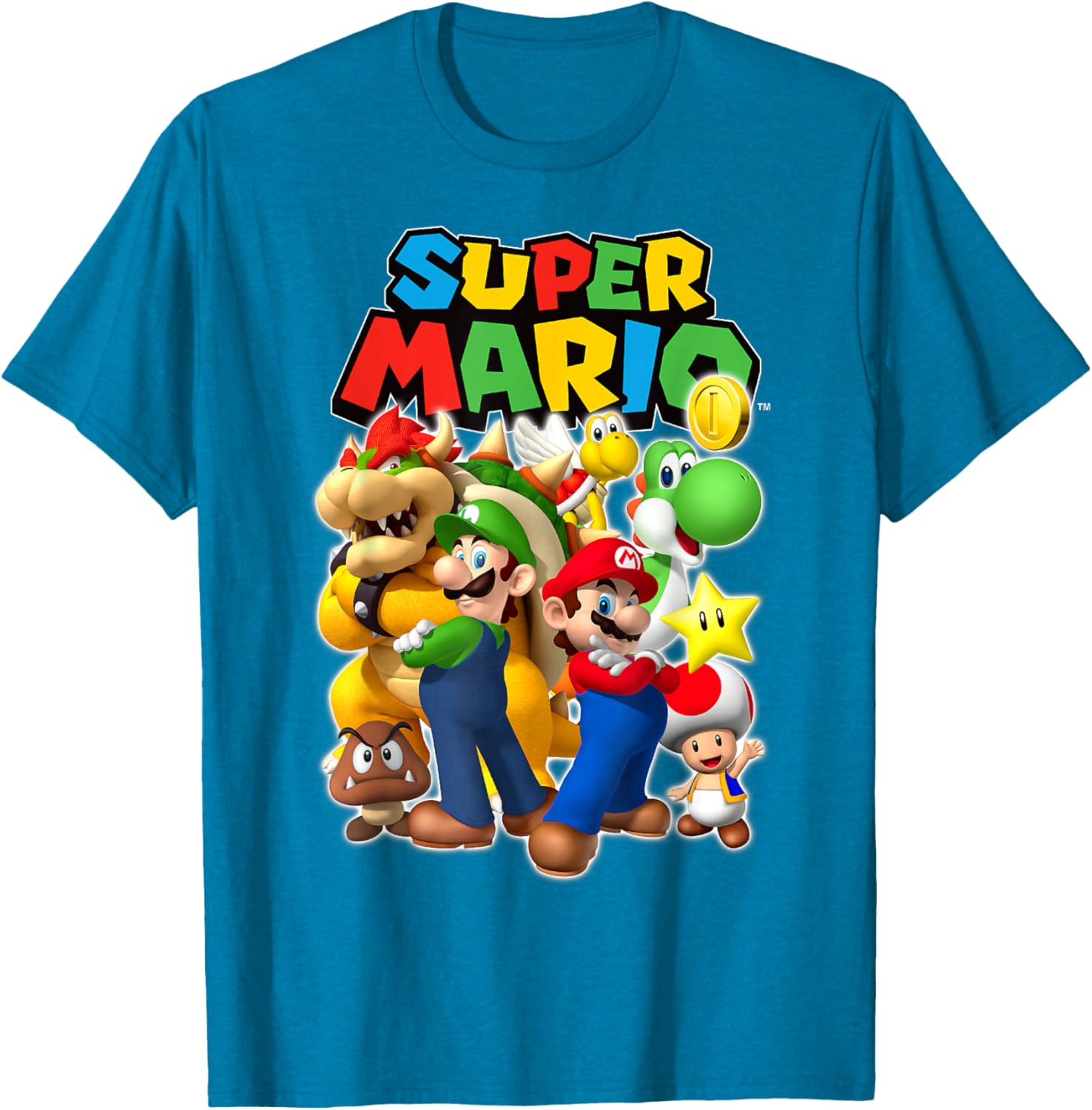 Super Mario Originals Group Shot T-Shirt for Gamers and Fans - 10