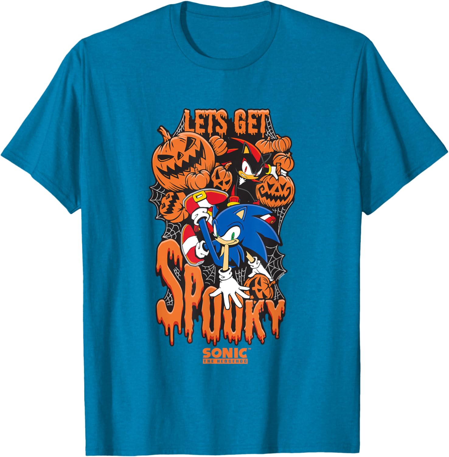 Sonic The Hedgehog Halloween Spooky T-Shirt for Fans of Sonic & Shadow - 4