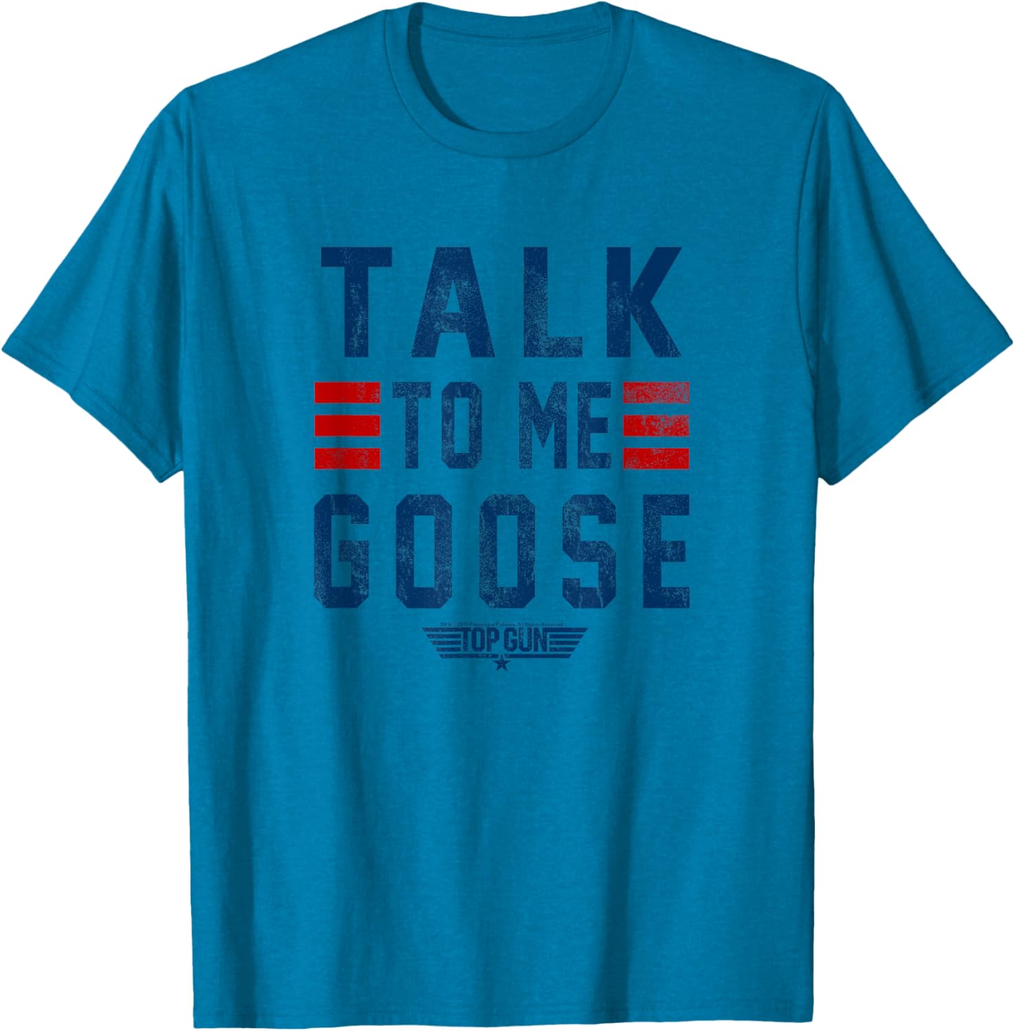 Top Gun Talk To Me Goose Distressed Graphic Short Sleeve T-Shirt - 4