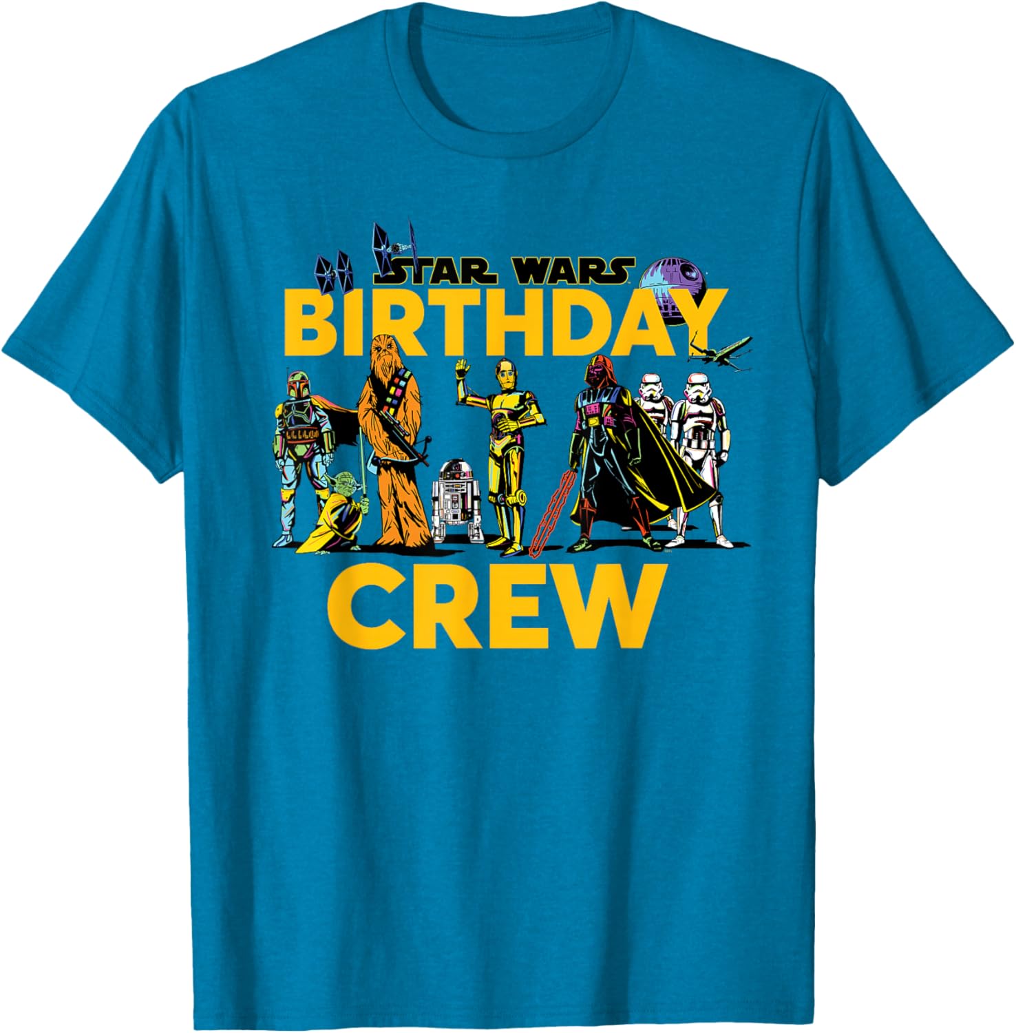Star Wars Birthday Crew Matching T-Shirt for Classic Characters Fans - 18