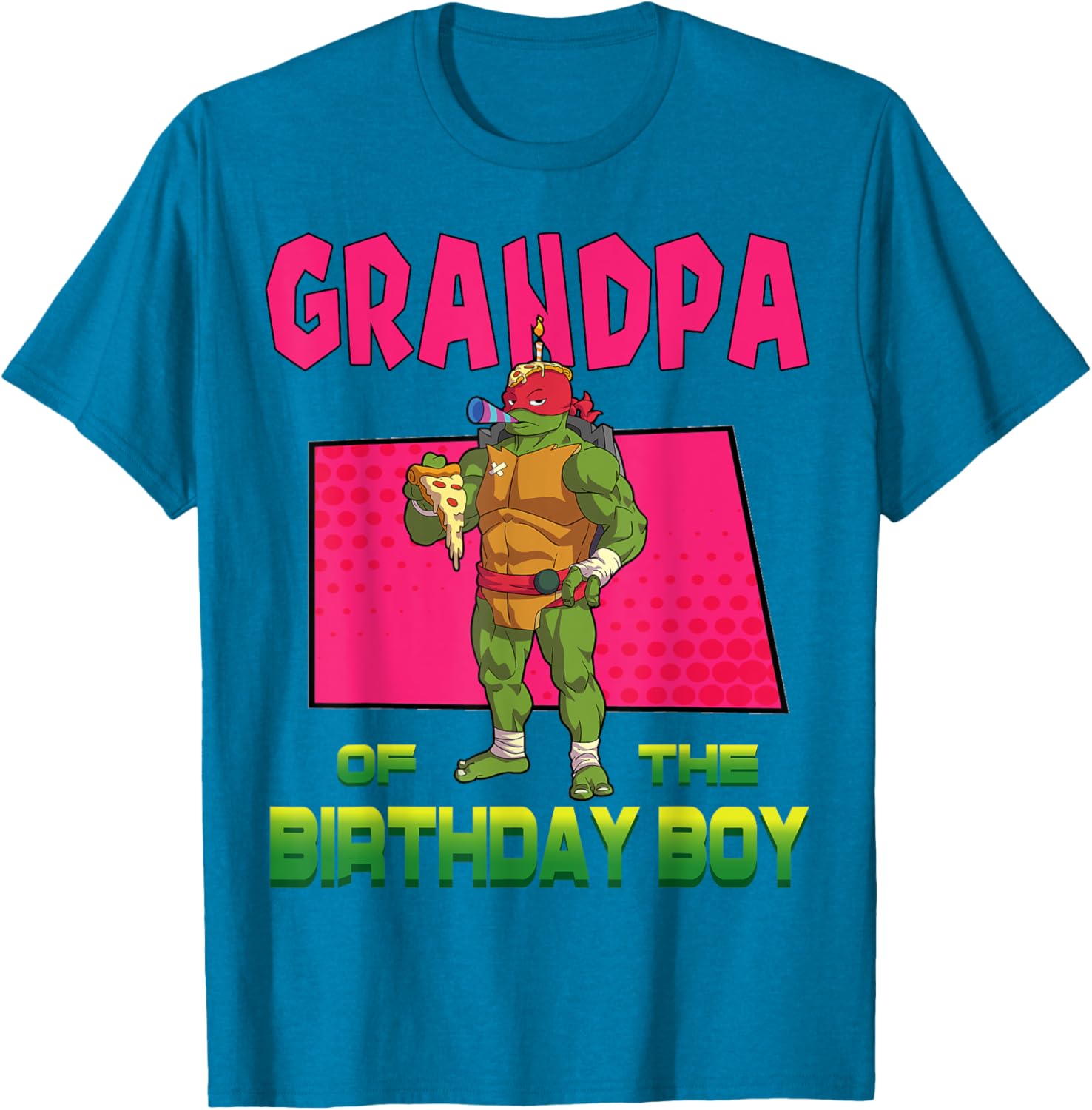 Mademark Teenage Mutant Ninja Turtles Raphael Birthday Party T-Shirt - 12