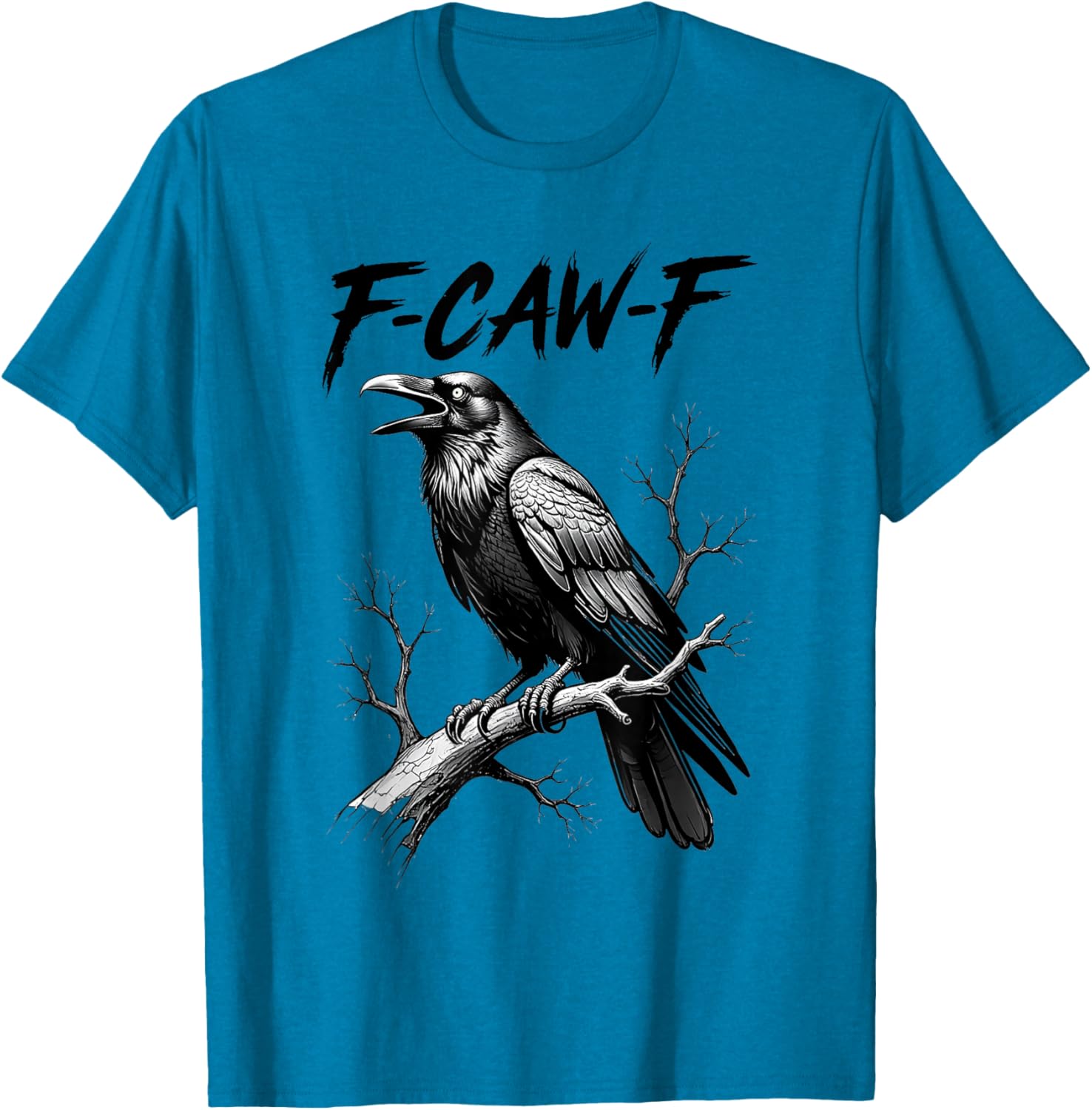 Funny Black Crow Lover T-Shirt - Dark Humor Black Bird Design - 15