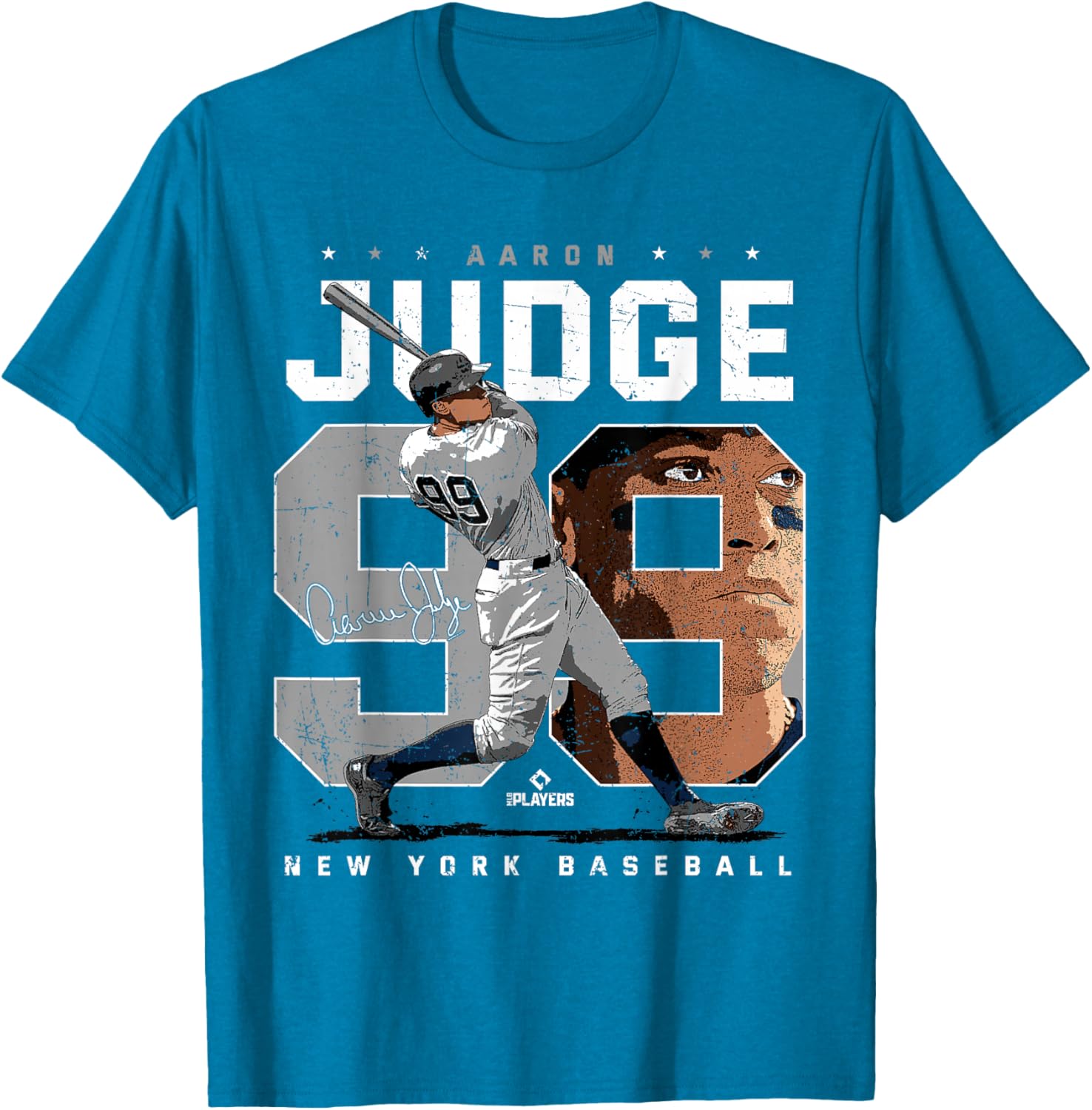 Aaron Judge Number Portrait T-Shirt New York Yankees MLB Apparel - 3