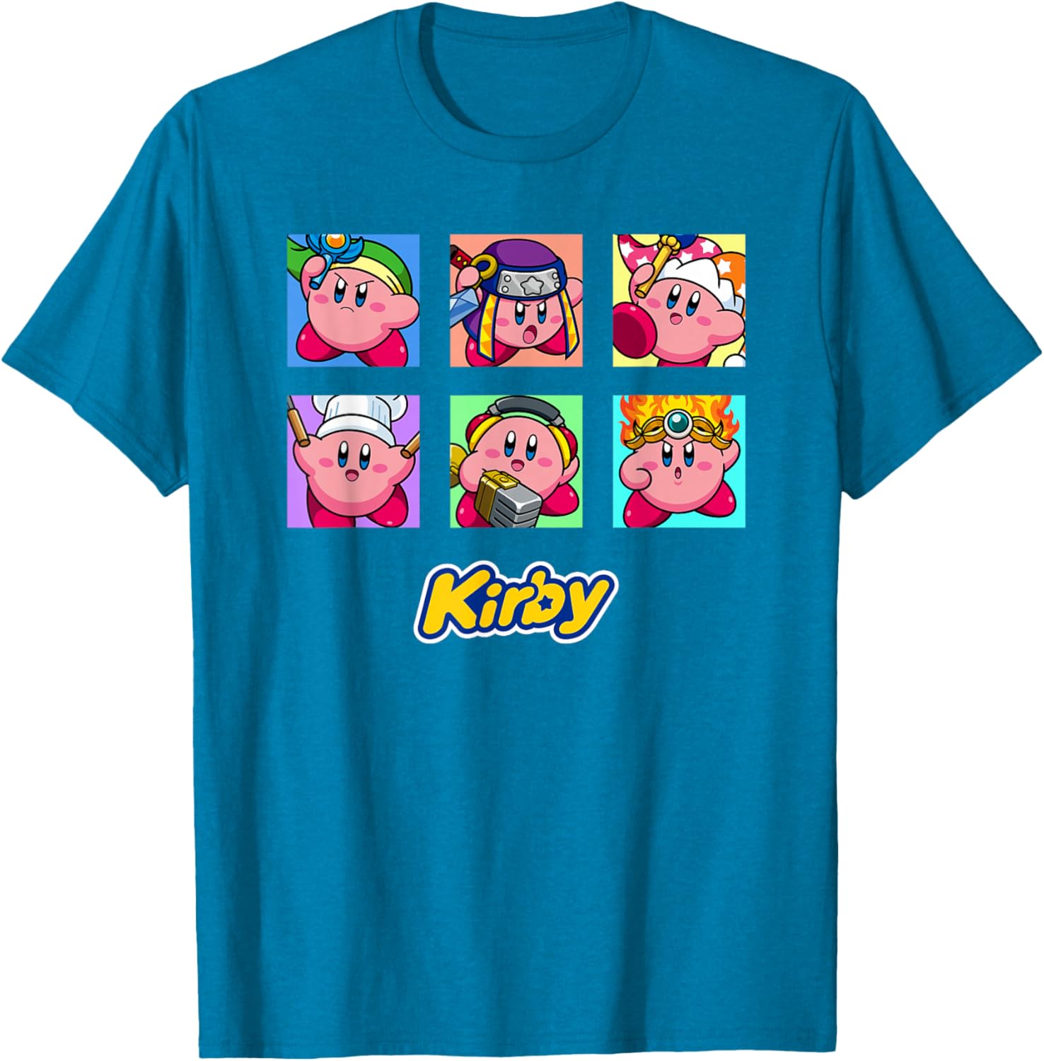 Kirby Selected Abilities Collage Pop Art Full Color T-Shirt for Fans - 8