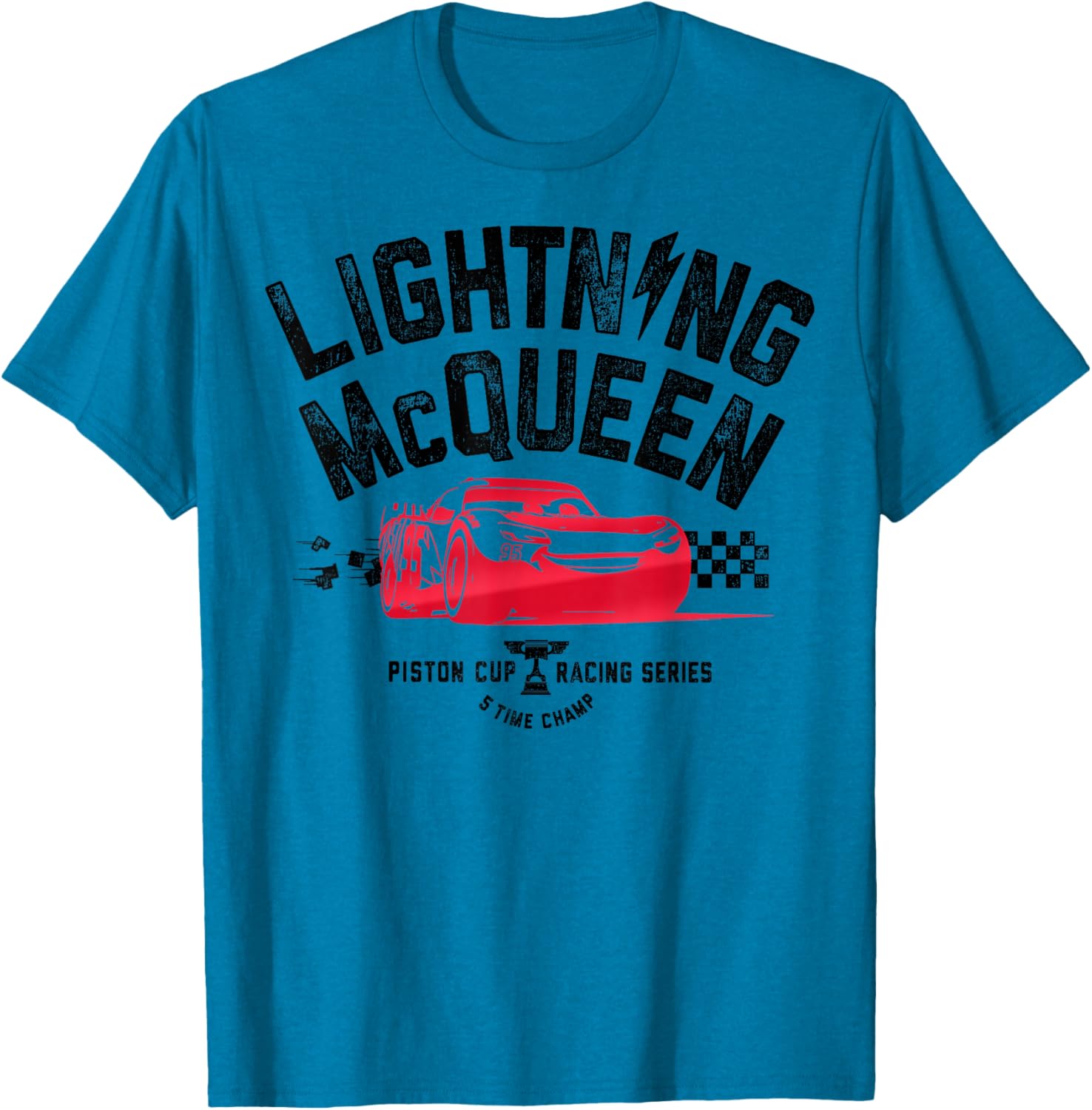 Disney Pixar Cars 3 Lightning McQueen Vintage Piston Cup T-Shirt - 1