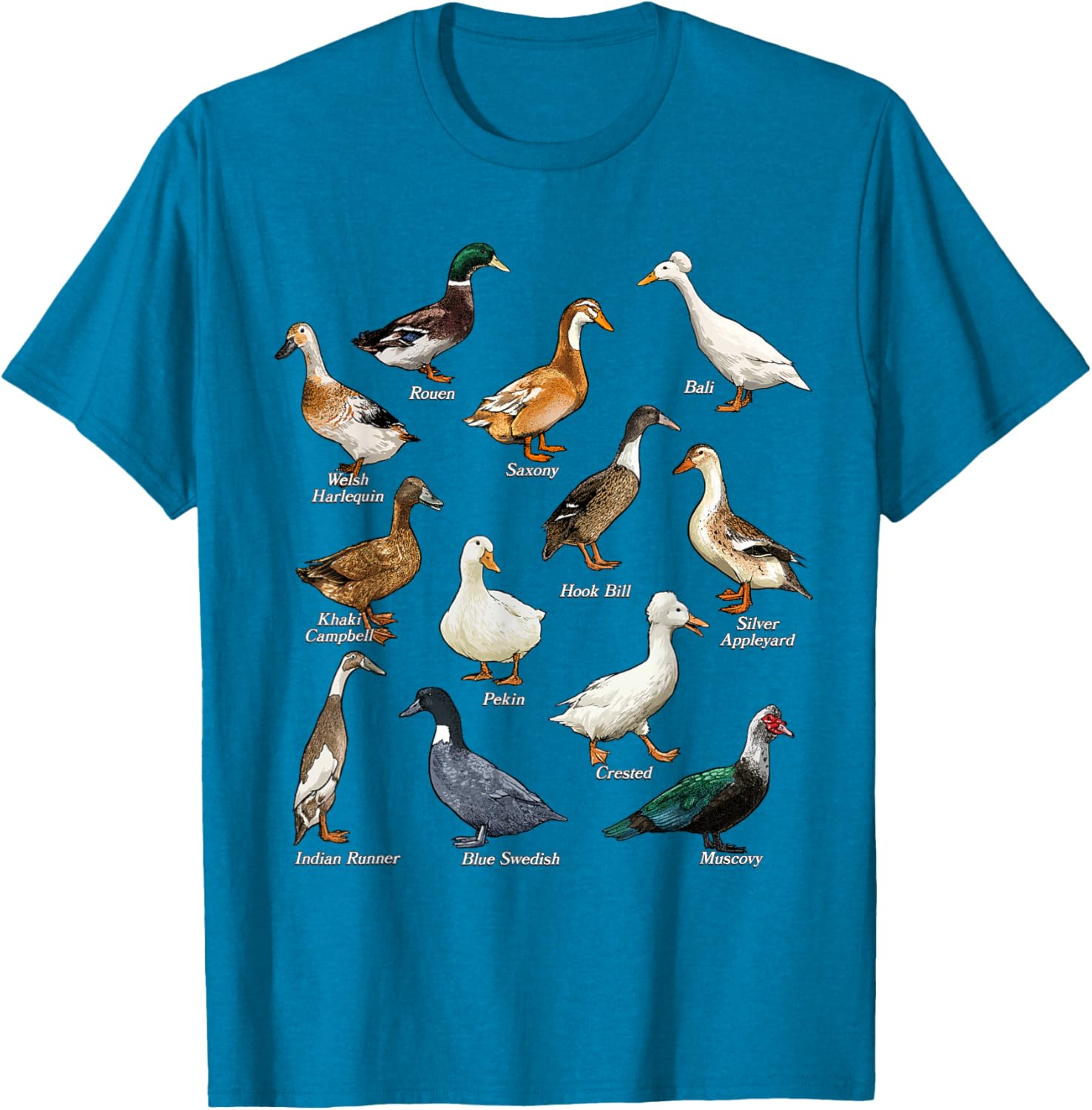 Types of Duck Waterfowl T-Shirt for Duck Lovers and Nature Enthusiasts - 18