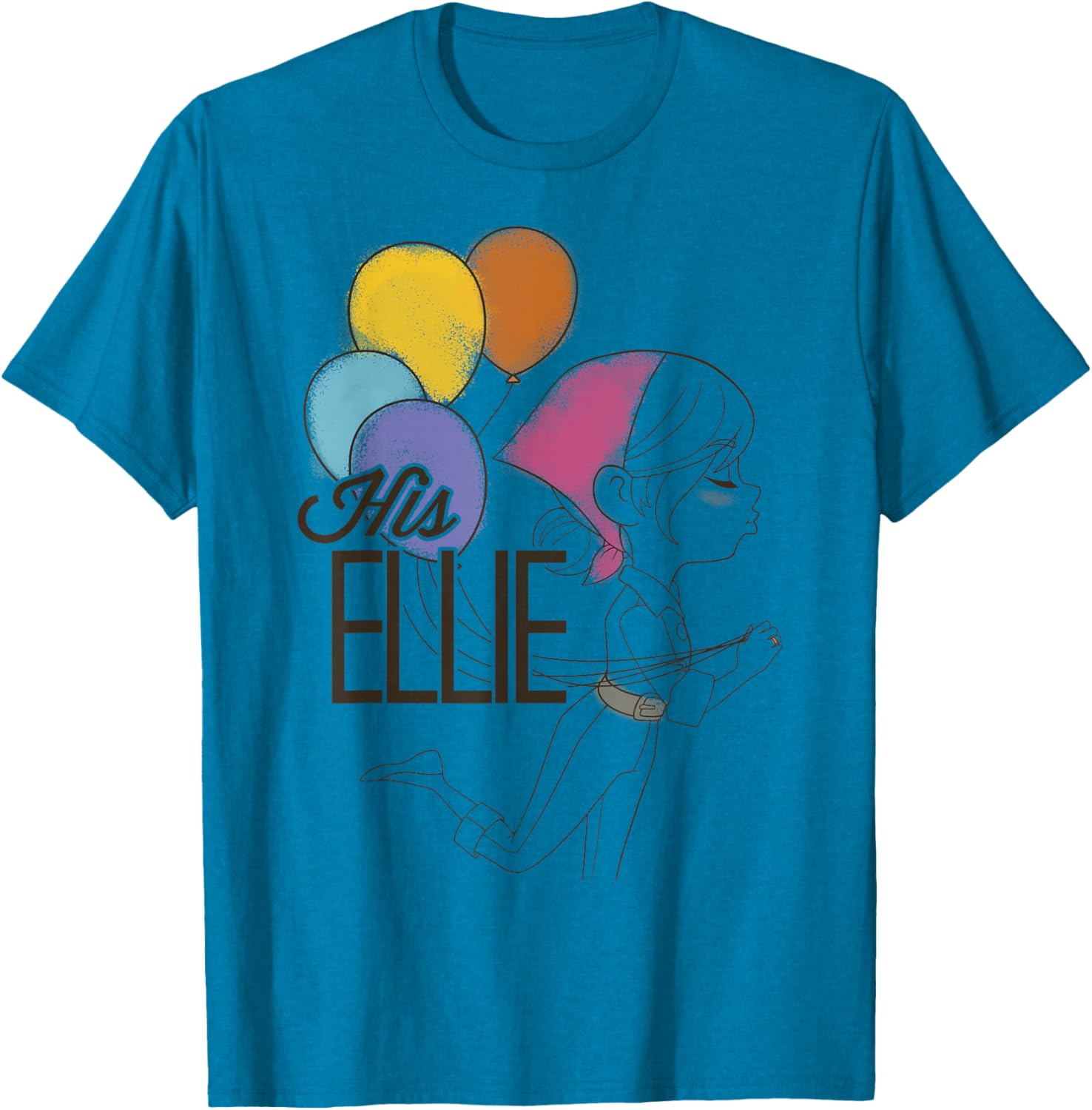 Disney Pixar Up Ellie Balloons Graphic T-Shirt for Fun Casual Wear - 6
