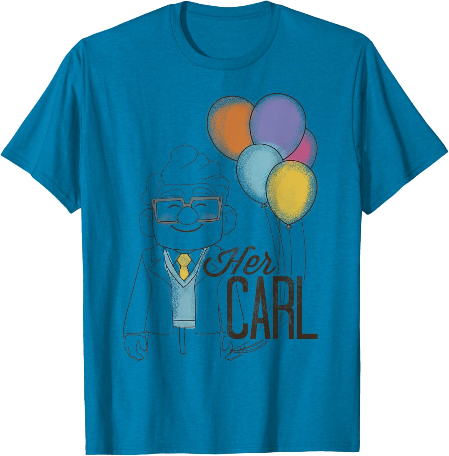 Disney Pixar Up Carl Couples T-Shirt Adorable Matching Apparel - 5