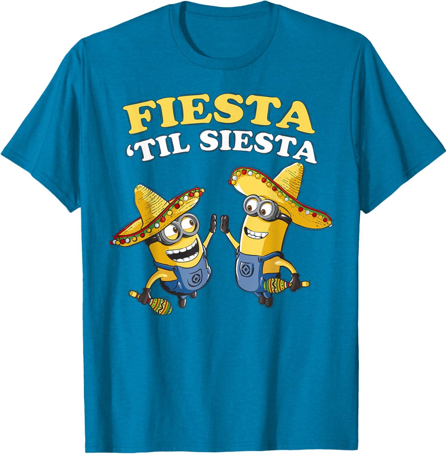 Despicable Me Minions Fiesta Til Siesta Fun Graphic T-Shirt for Fans - 4