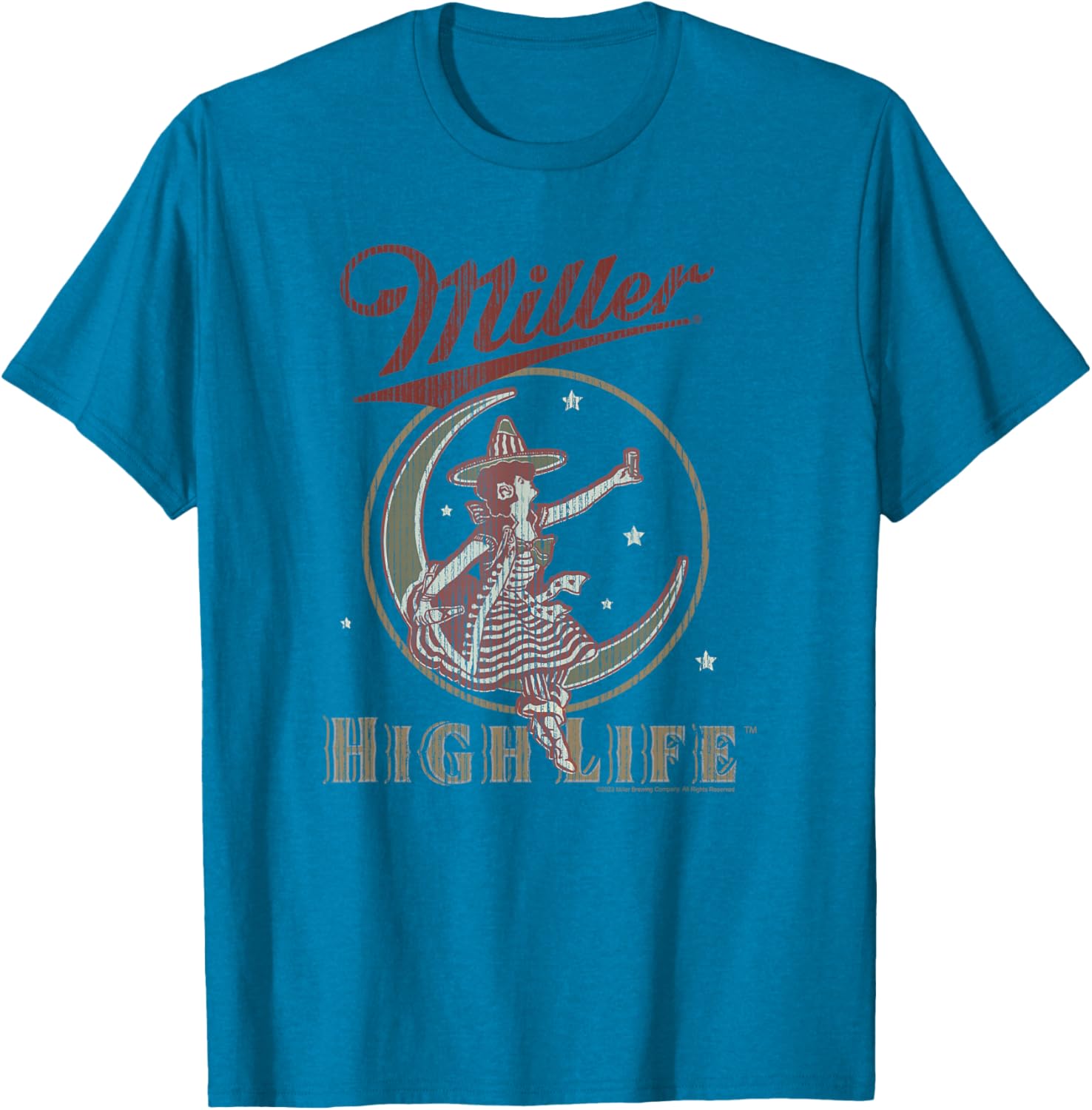 Coors Miller High Life Vintage Moon Logo T-Shirt for Classic Style - 9