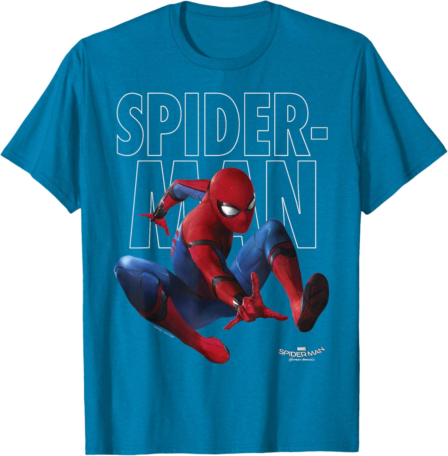 Marvel Spider-Man Homecoming Epic Jump Pose T-Shirt for Fans - 10
