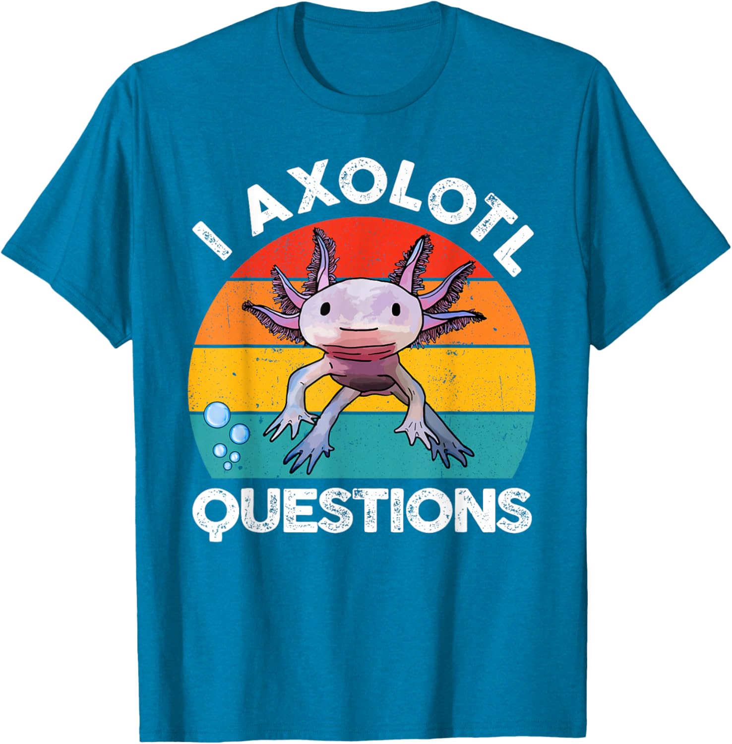 Cute Axolotl Questions Graphic Kids T-Shirt Fun and Stylish Gift for Kids - 11