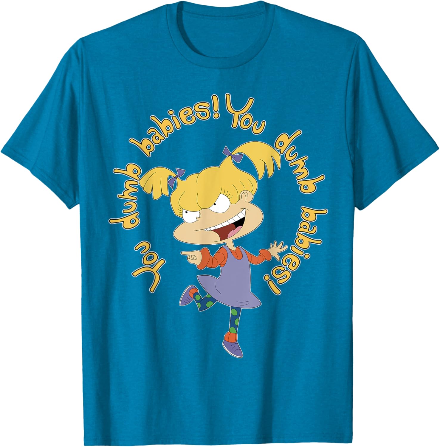 Mademark x Rugrats Angelica Pickles You Dumb Babies T-Shirt for Fans - 12