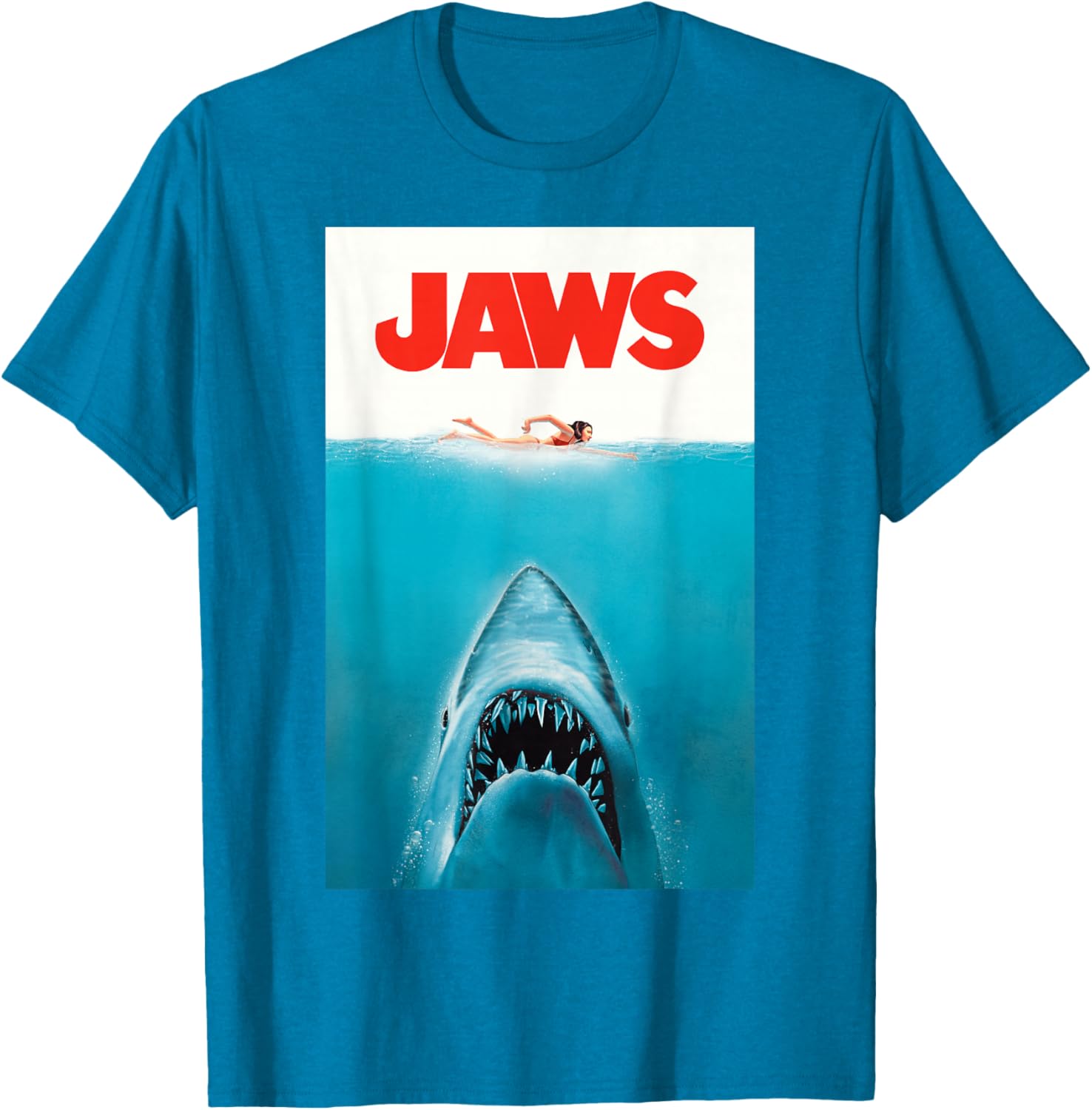 Jaws 50th Anniversary Classic T-Shirt with Front and Back Artwork - 9