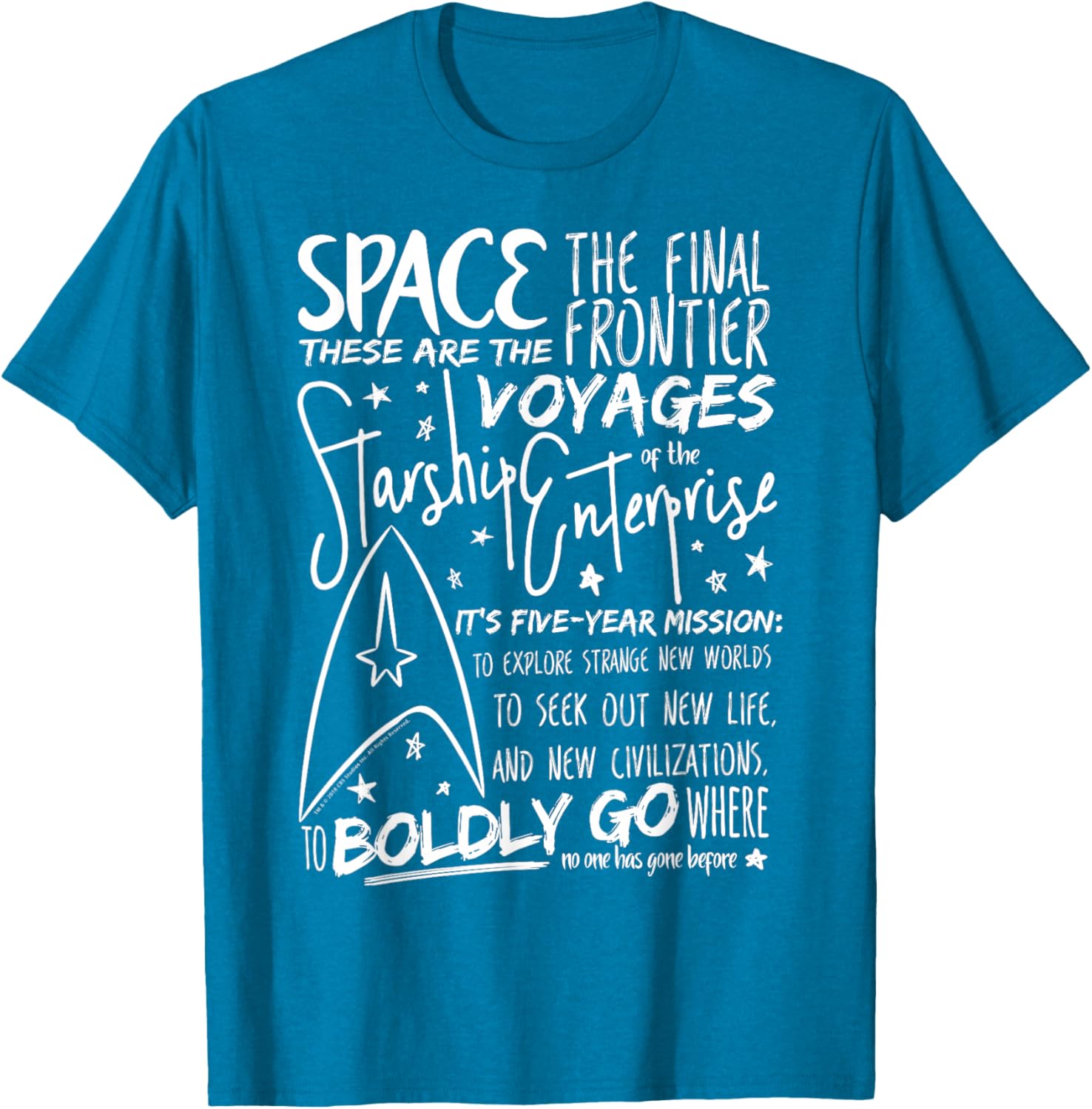 Star Trek Original Series Handwritten Speech Graphic Tee for Fans - 9