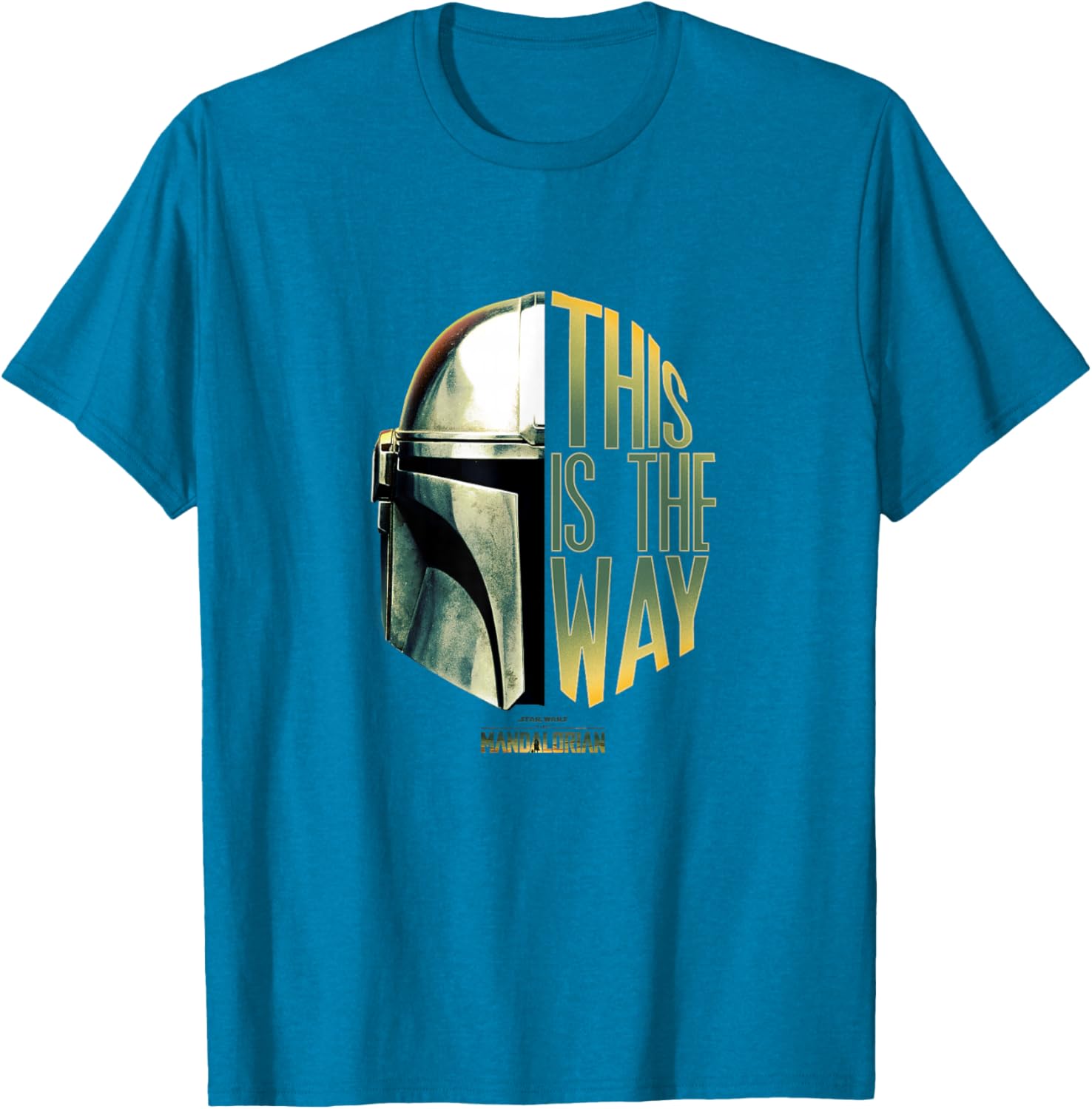 Star Wars The Mandalorian This Is The Way Helmet Logo T-Shirt for Fans - 11