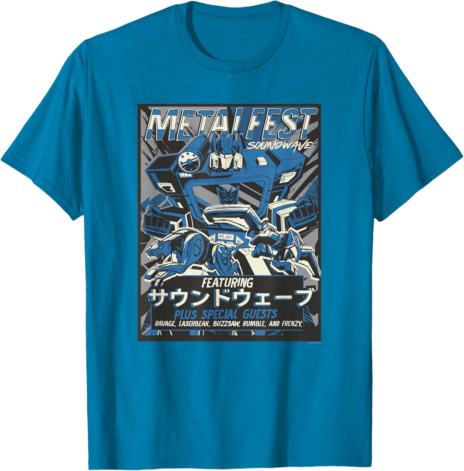 Transformers Soundwave Comic Style Poster T-Shirt for Fans and Collectors - 1