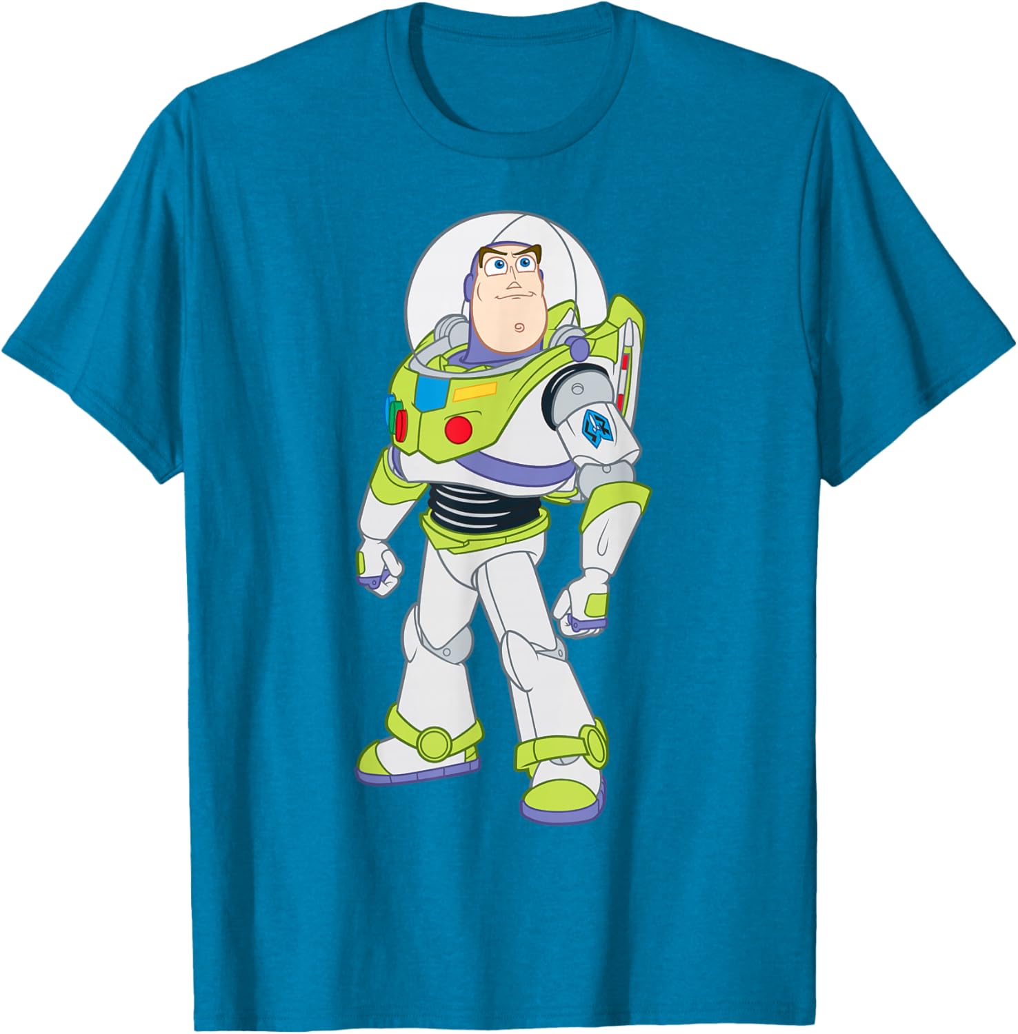 Buzz Lightyear Strong Pose T-Shirt for Kids and Adults Fun Cartoon Apparel - 1