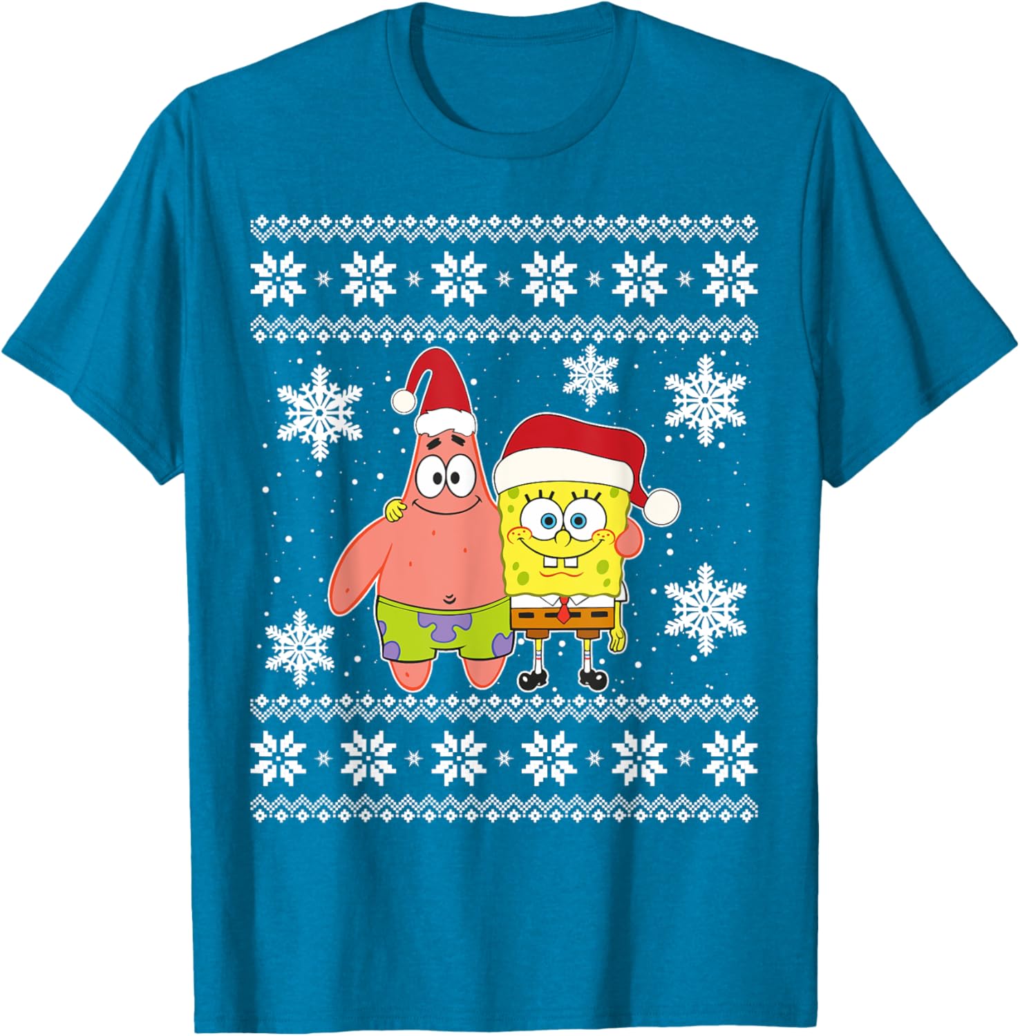 Mademark x SpongeBob SquarePants Best Friends Christmas Graphic T-Shirt - 8
