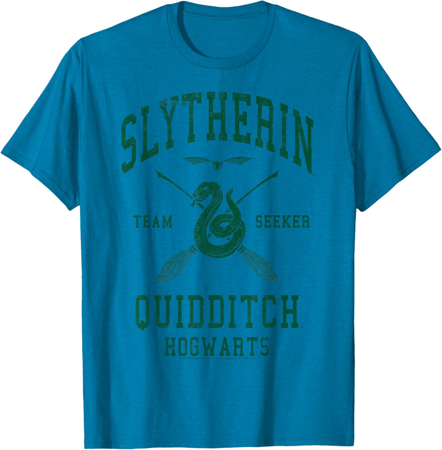 Slytherin Quidditch Team Seeker T-Shirt for Harry Potter Fans - 2