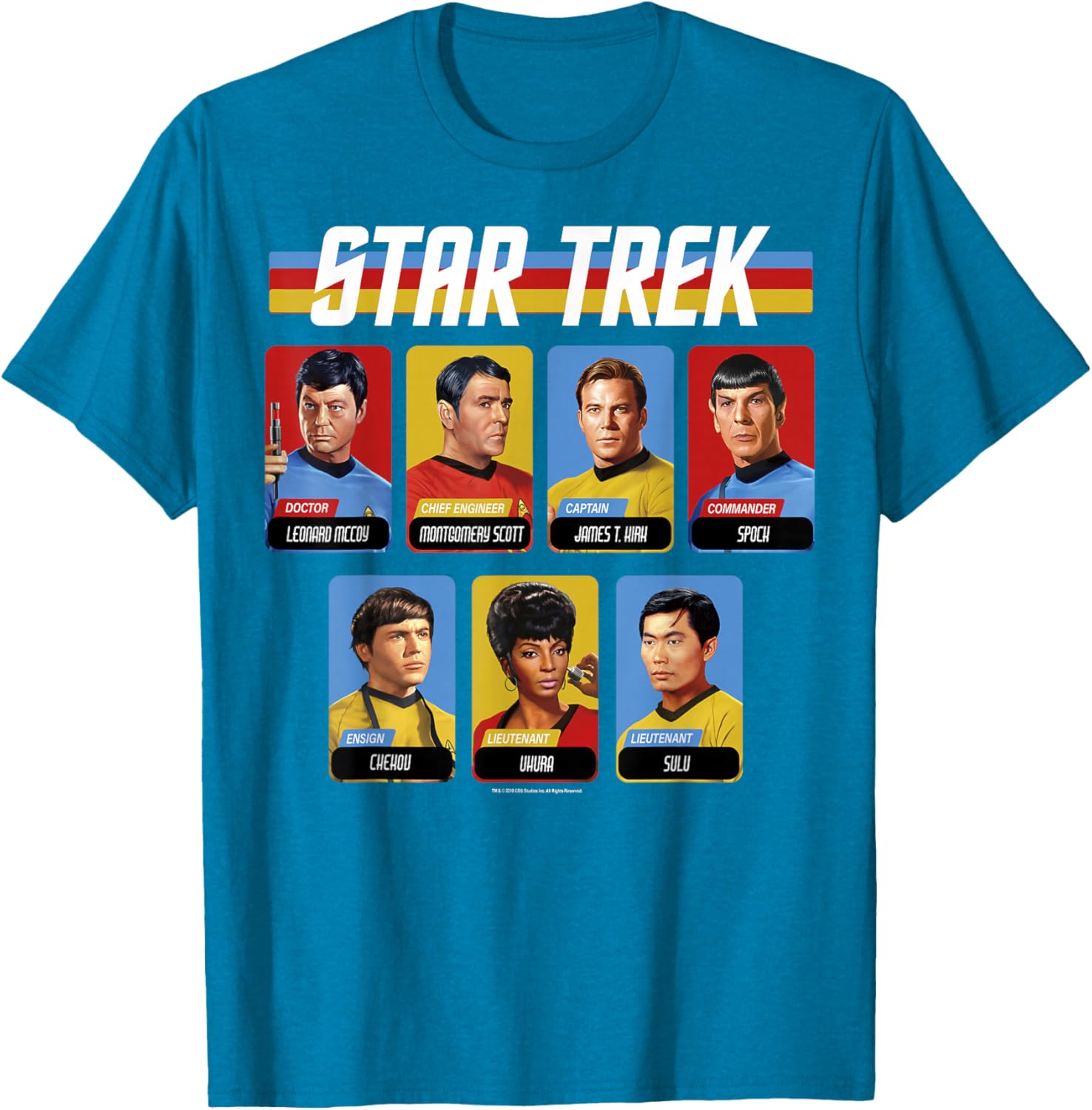 Star Trek Original Series Crew Retro Portraits T-Shirt for Fans - 9