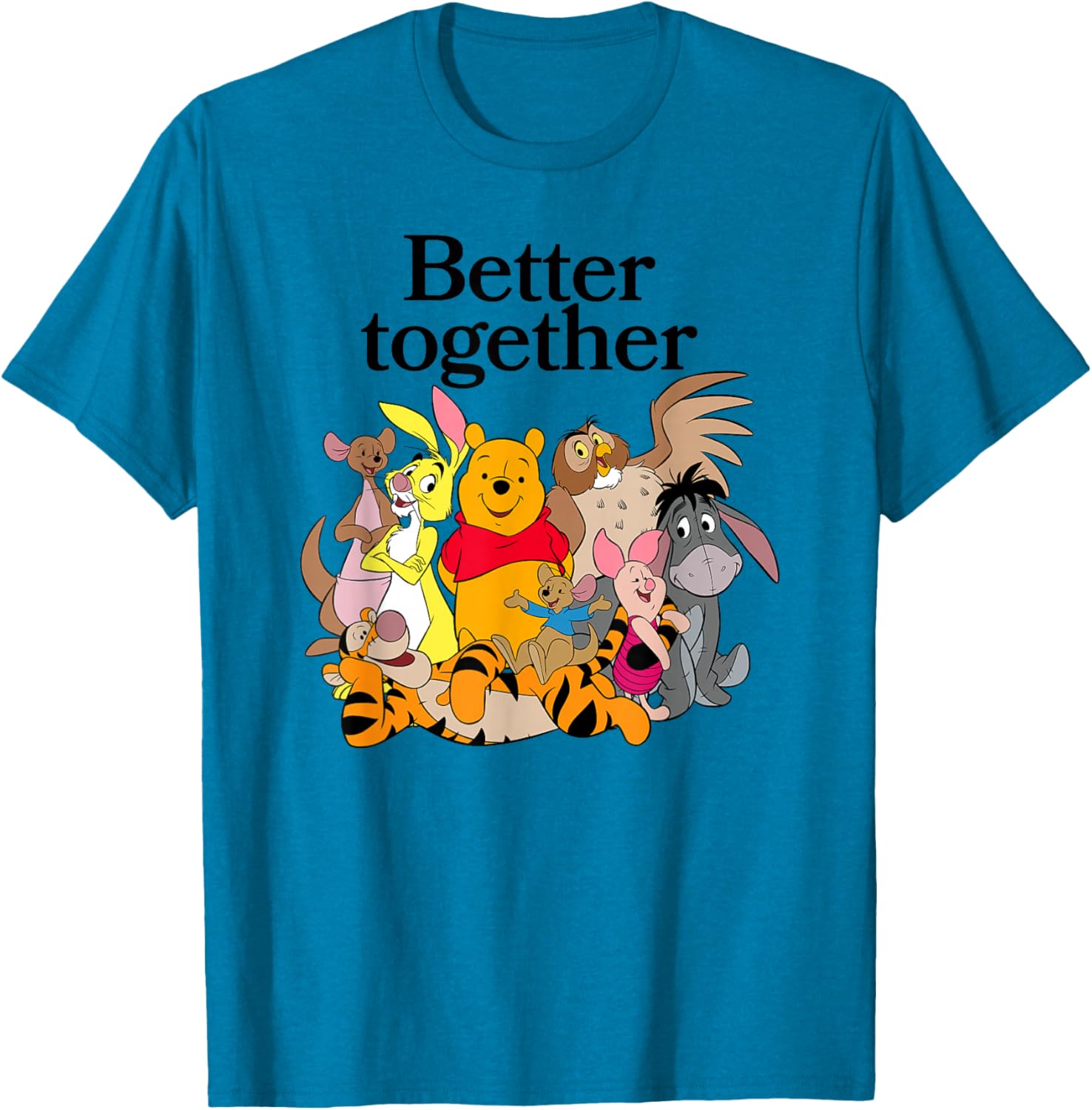 Winnie the Pooh Better Together Friends Group Shot T-Shirt for Fans - 10