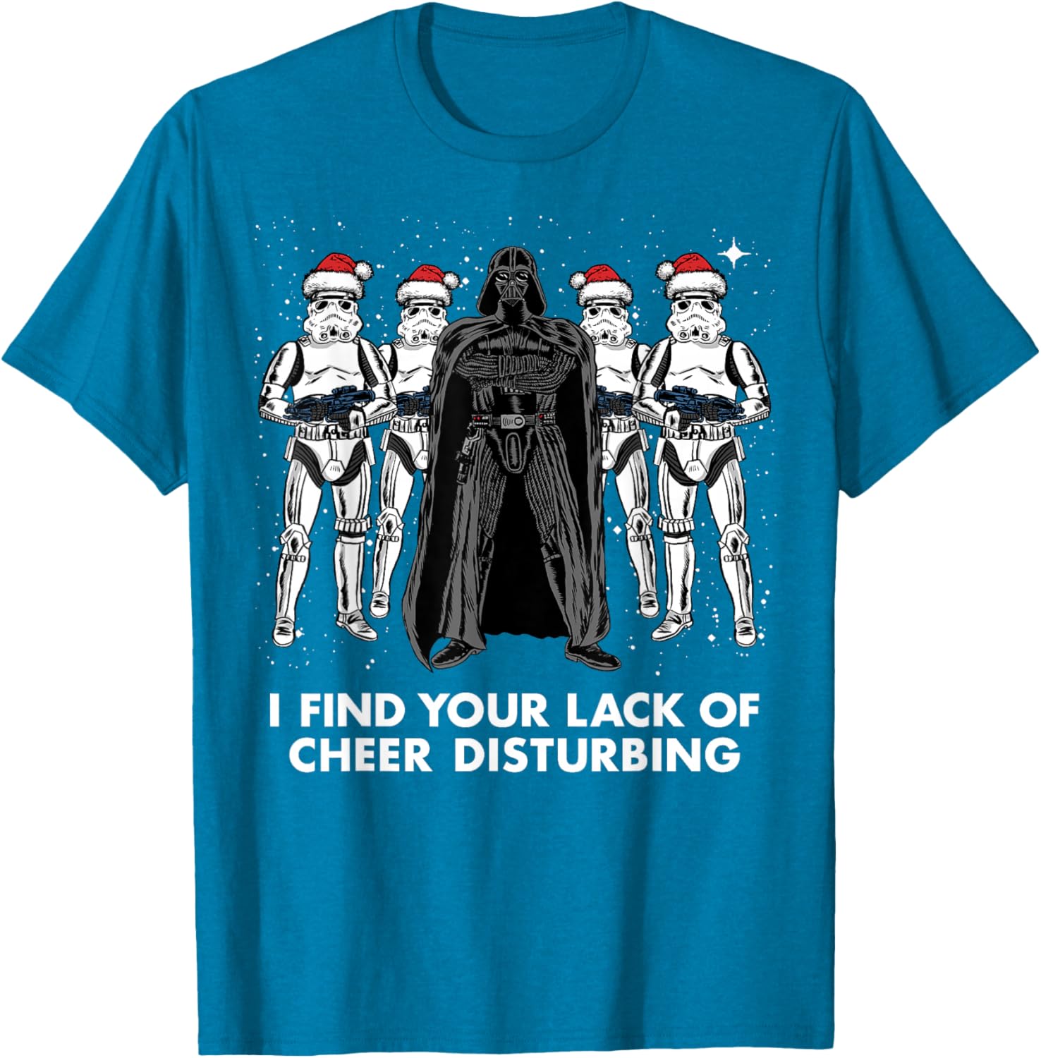 Star Wars Vader Trooper Christmas Cheer Graphic T-Shirt for Fans - 4