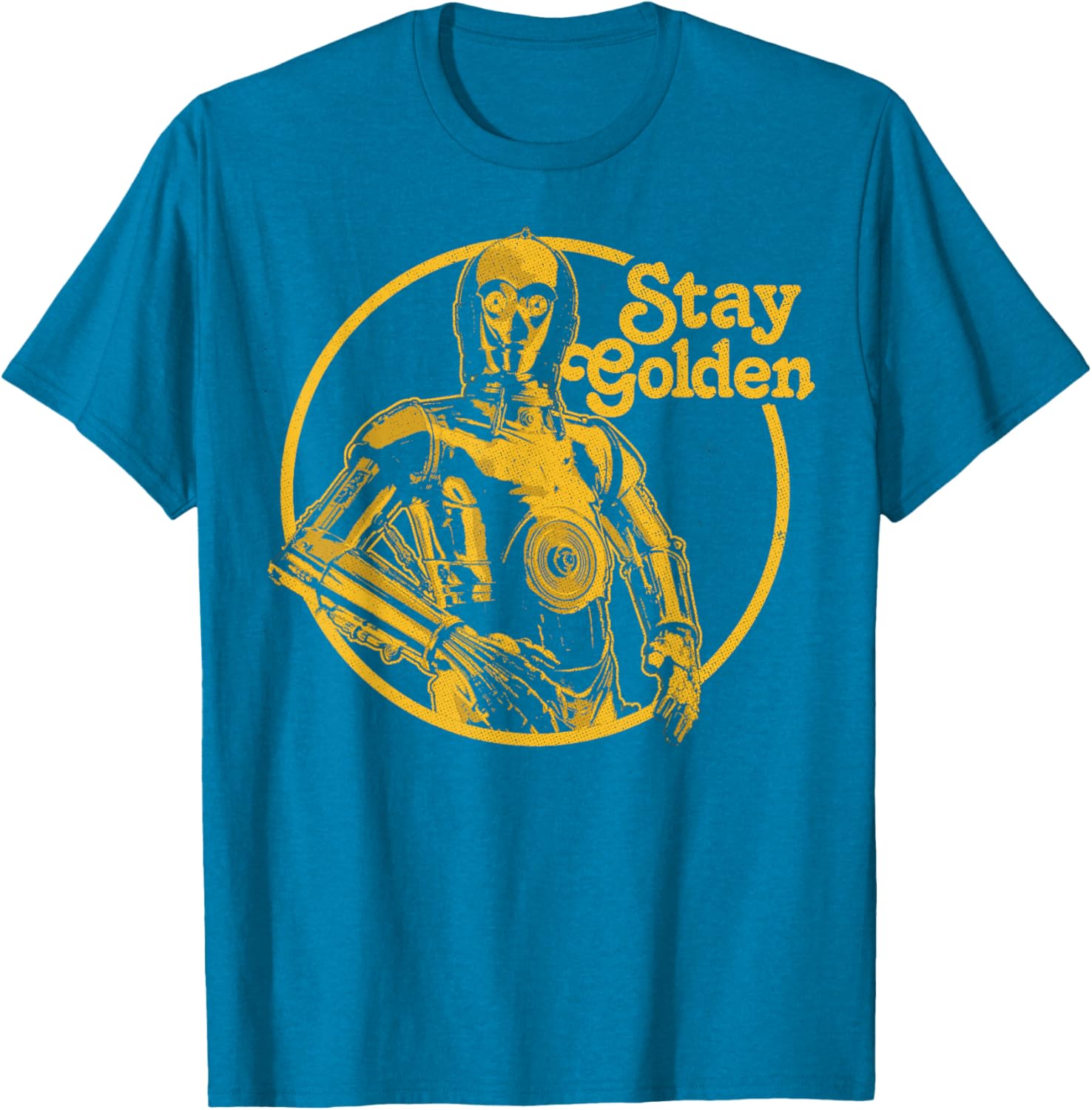 Stay Golden C-3PO T-Shirt Inspired by Star Wars for Fans and Collectors - 5