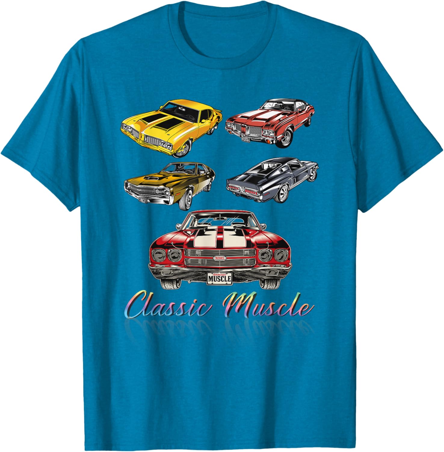 American Muscle Cars Classic Novelty T-Shirt for Car Enthusiasts - 12