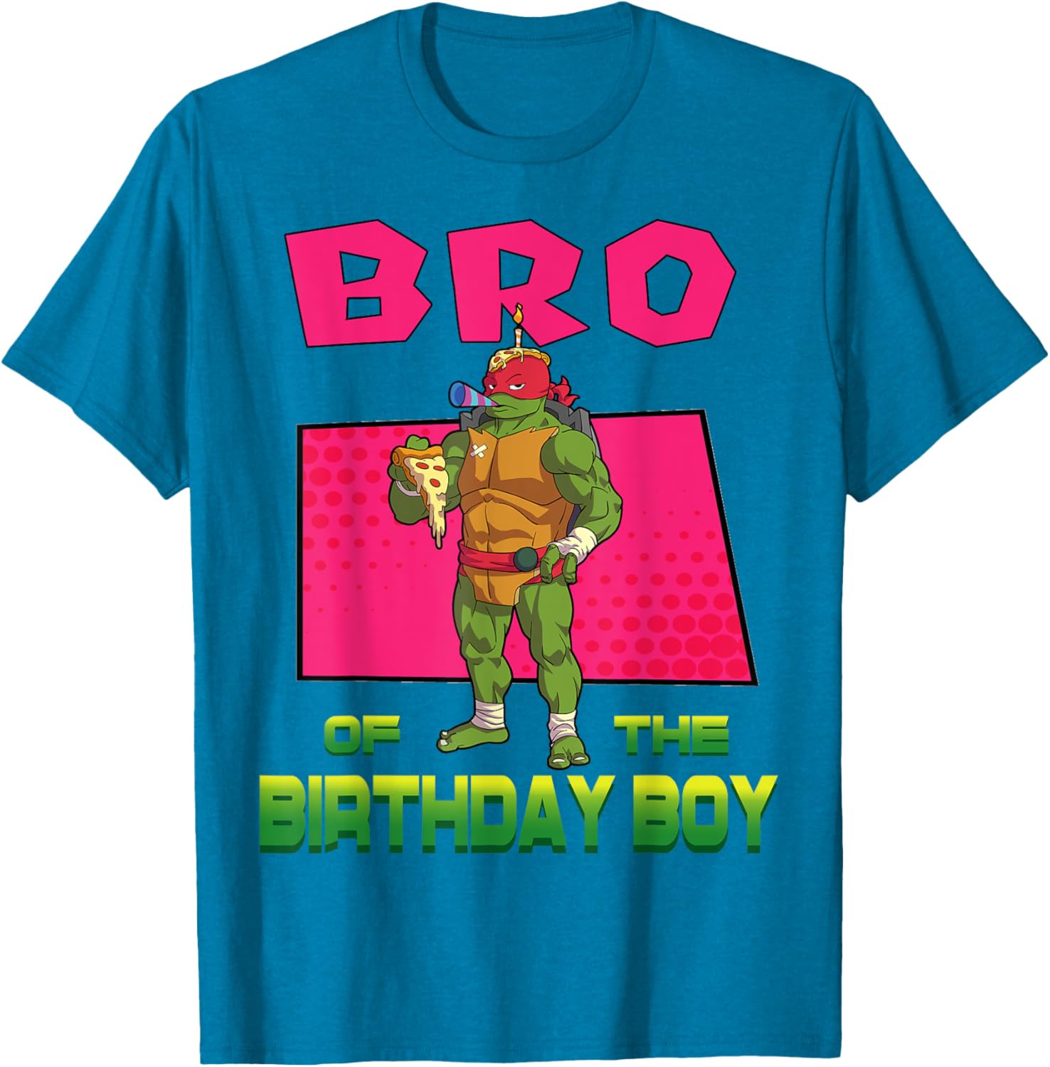 Mademark Teenage Mutant Ninja Turtles Raphael Pizza Party T-Shirt for Kids - 20