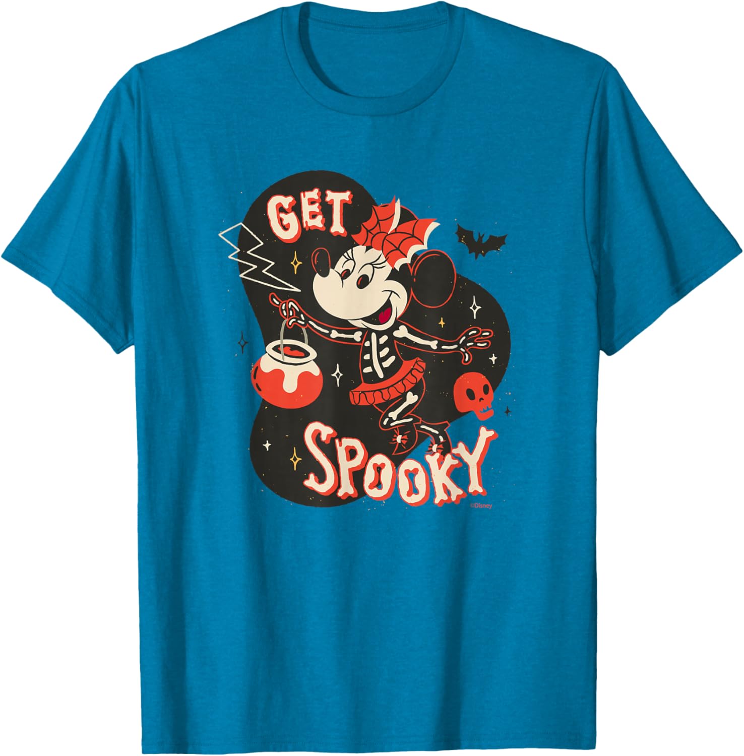 Disney Minnie Mouse Skeleton T-Shirt for Spooky Halloween Fun - 7