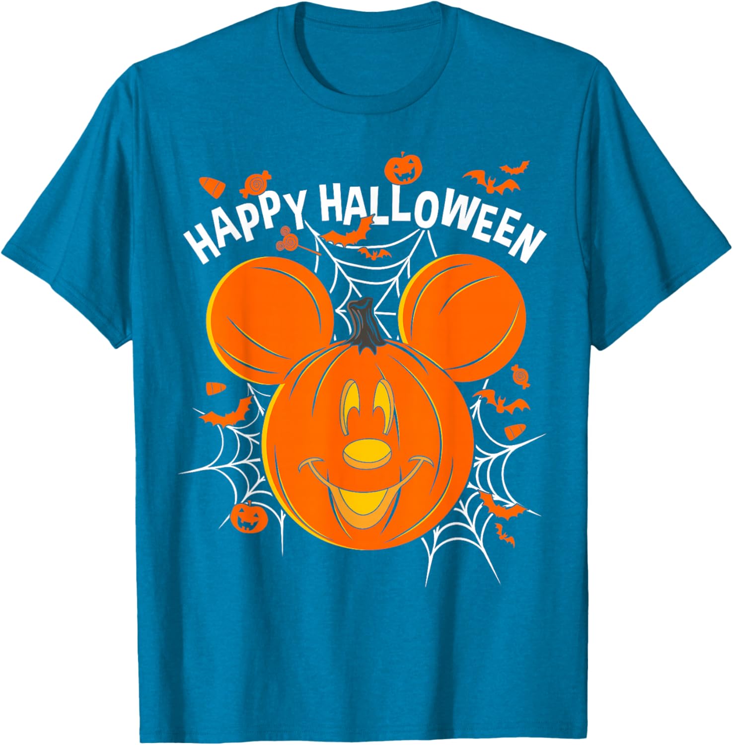 Disney Mickey Pumpkin Halloween T-Shirt for Kids and Adults Fun Style - 5