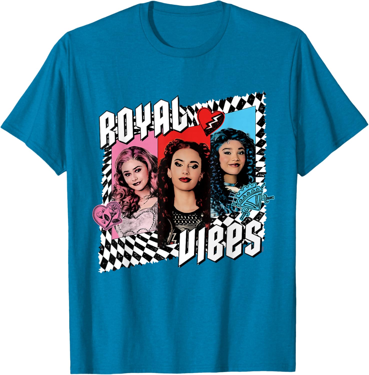Disney Descendants 4 Trio Royal Vibes T-Shirt for Kids and Teens - 6