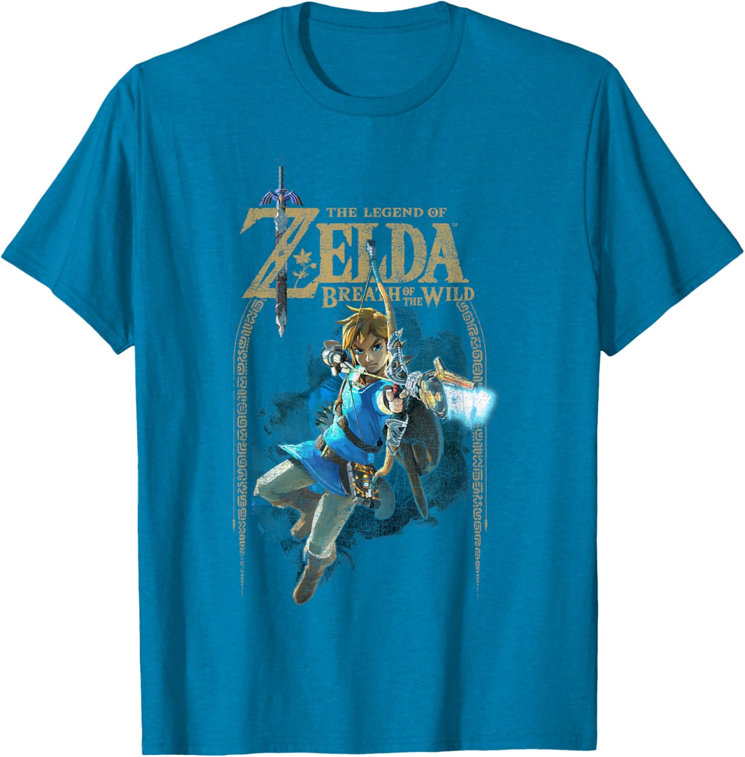 Zelda Breath of the Wild Link Arch Shot Graphic T-Shirt for Gamers - 2