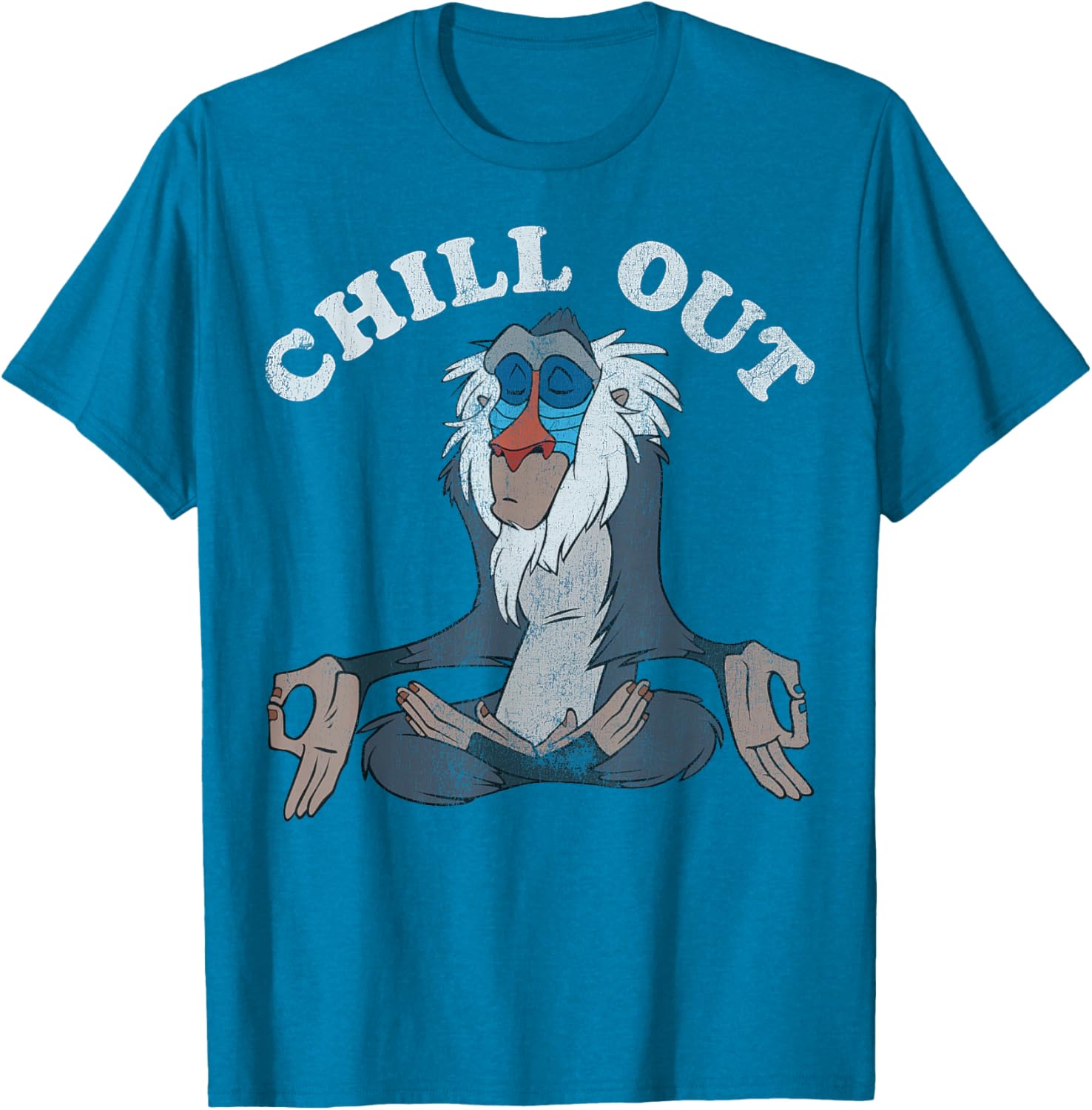 Disney Lion King Rafiki Chill Out Meditation T-Shirt for Relaxation - 1