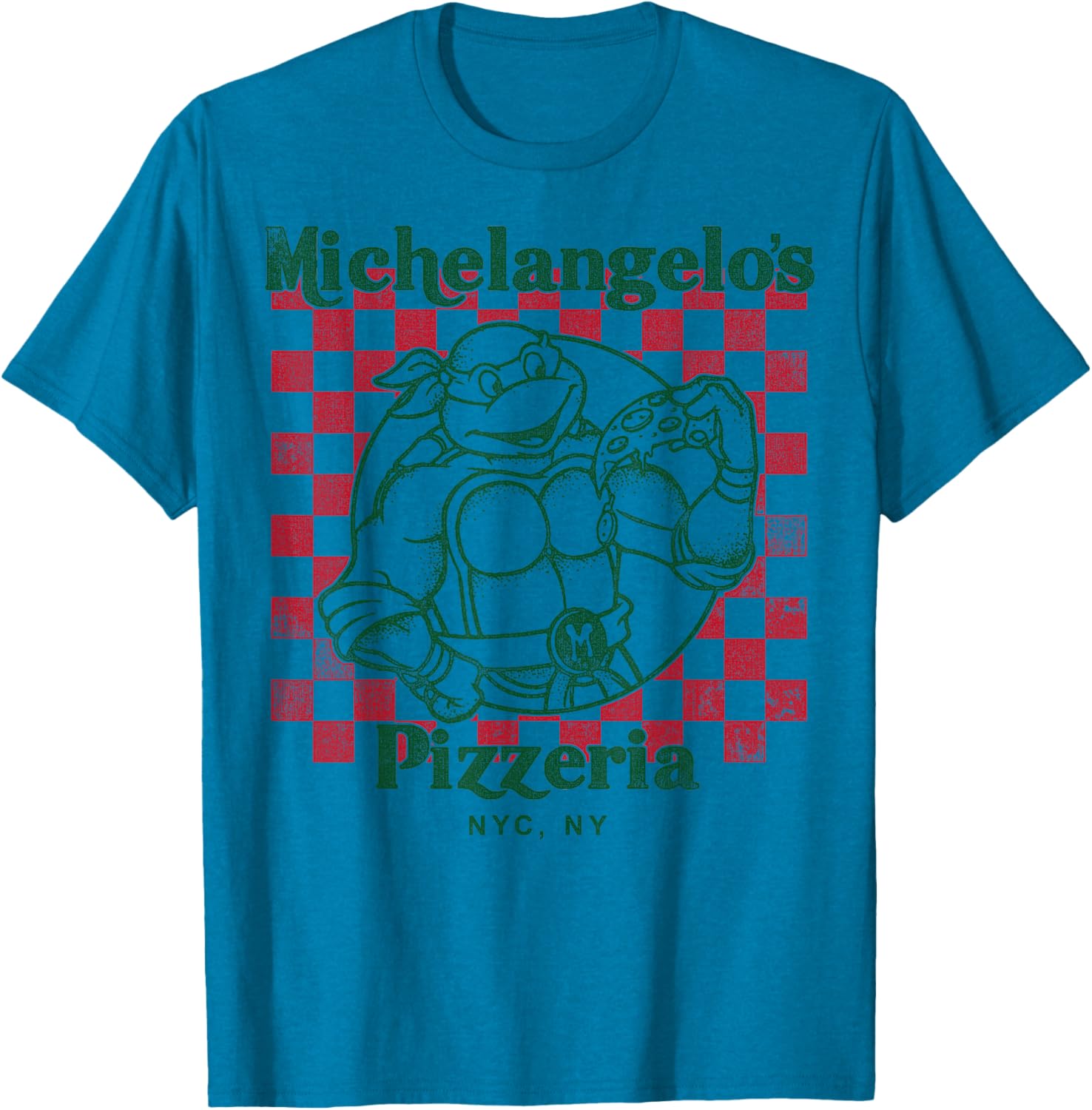 Teenage Mutant Ninja Turtles Mikey's Yummy Pizza Short Sleeve T-Shirt - 9