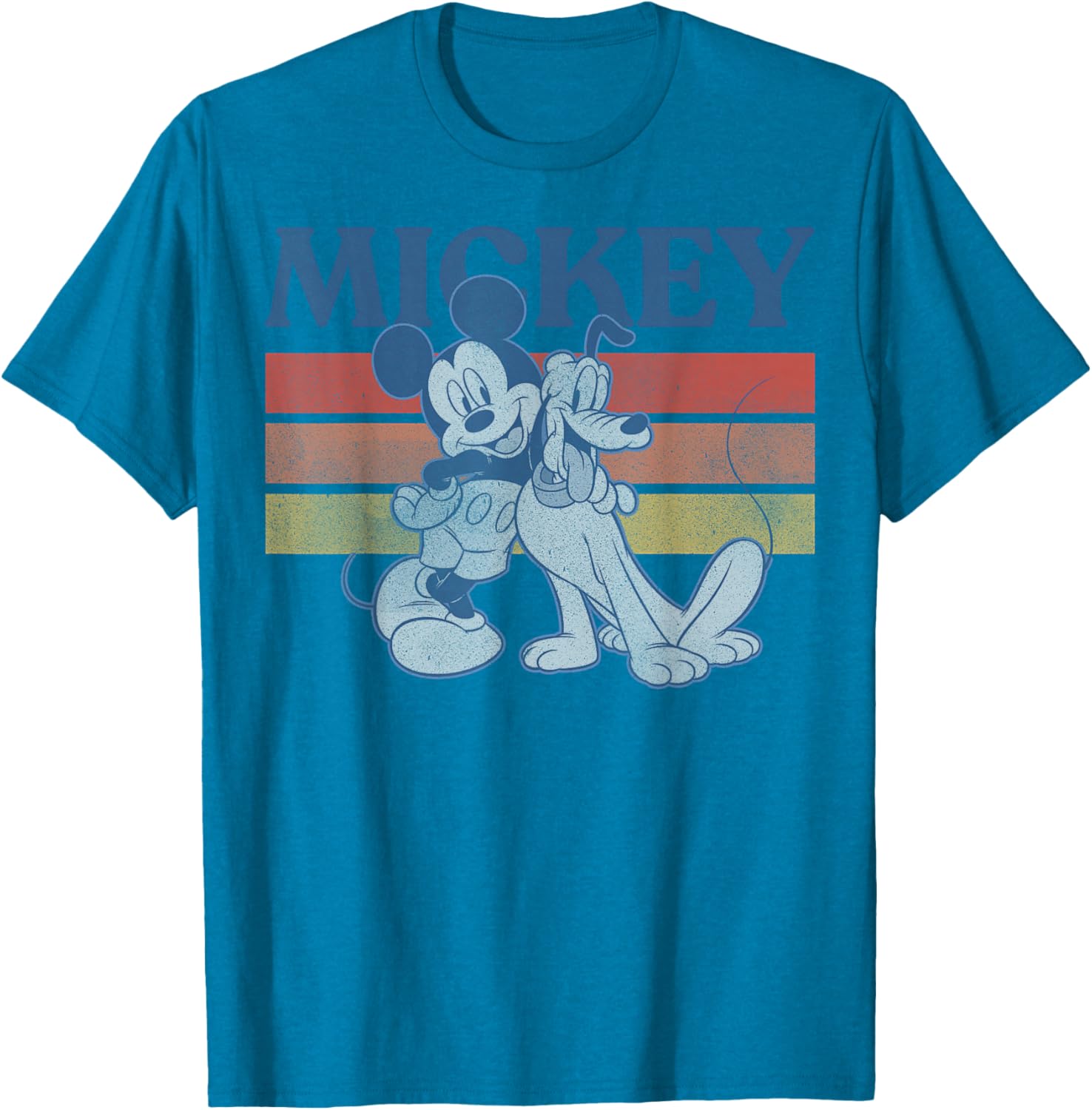 Disney Mickey and Friends Retro Line T-Shirt Featuring Mickey and Pluto - 3
