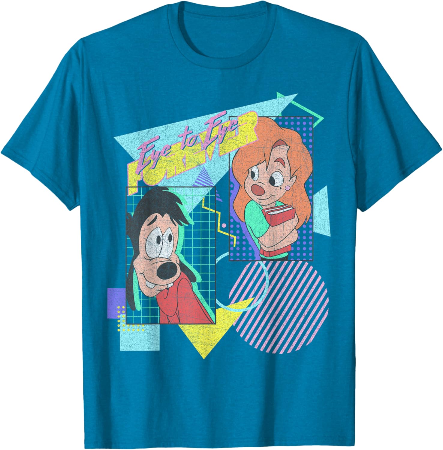 Disney A Goofy Movie Max and Roxanne Eye to Eye Forever T-Shirt for Fans - 12