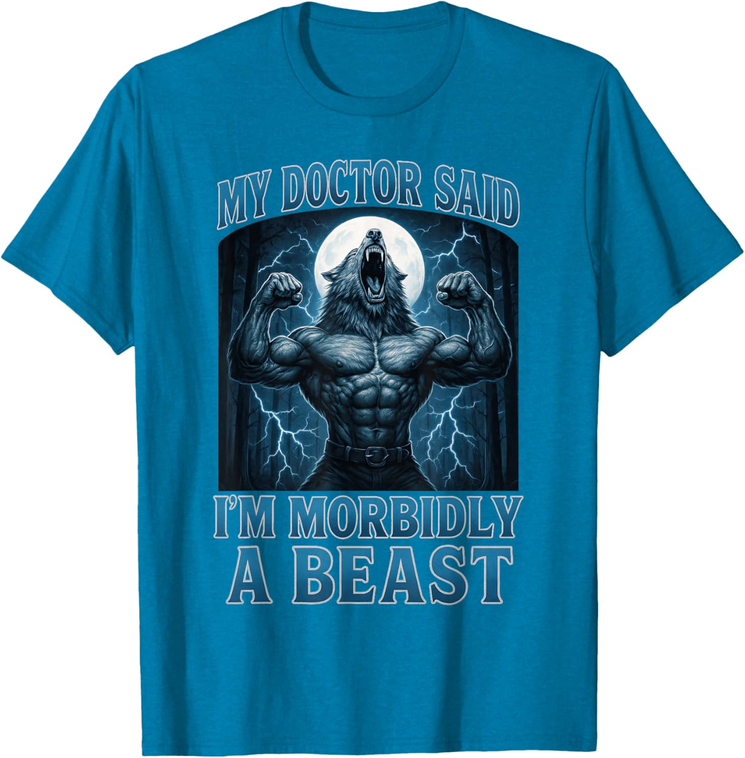 Funny Alpha Wolf Beast Meme Graphic Tee for Men, Women, and Teens - 25