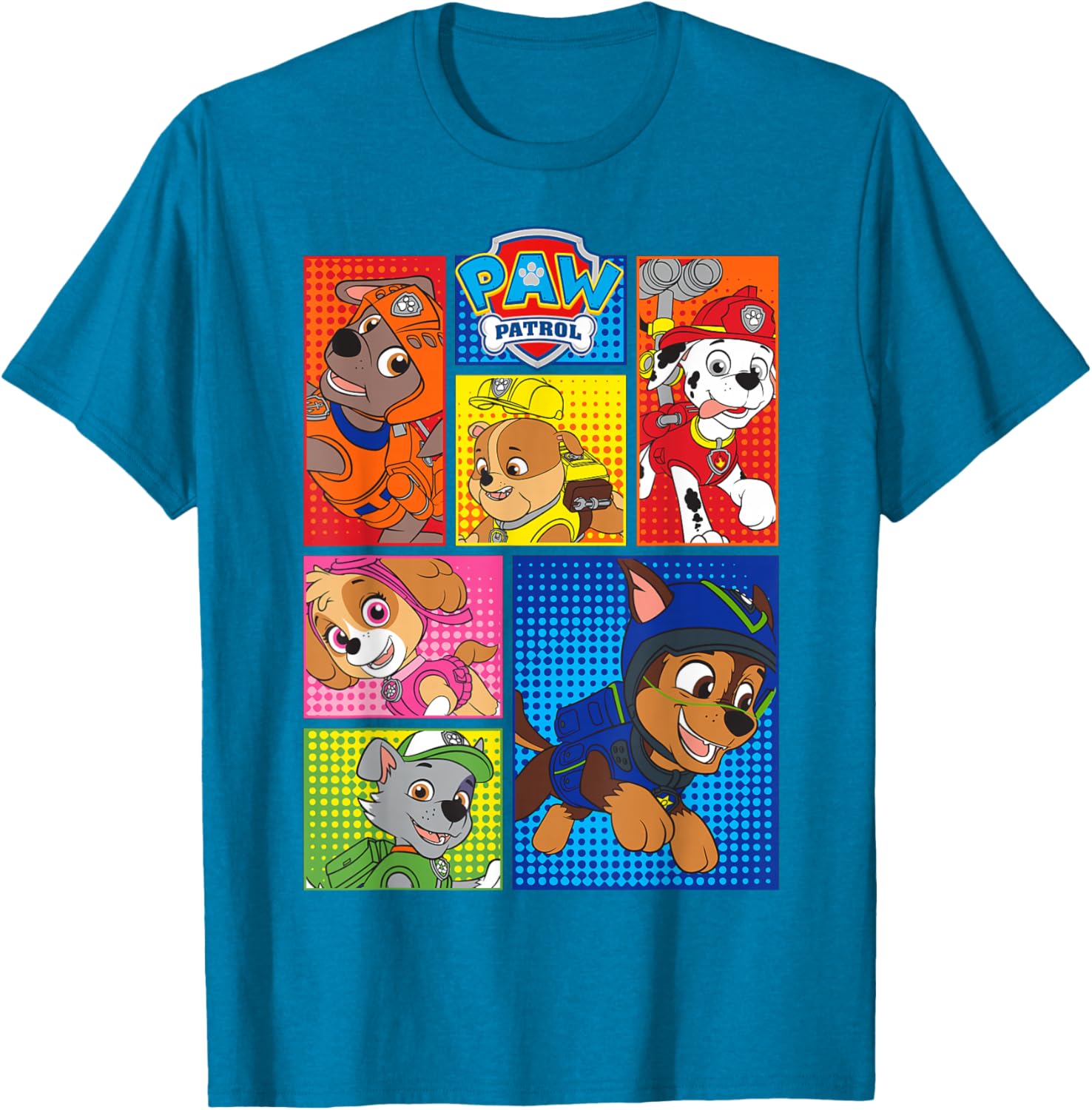 Adorable Paw Patrol Pup Shapes T-Shirt for Kids - Fun and Stylish Apparel - 15