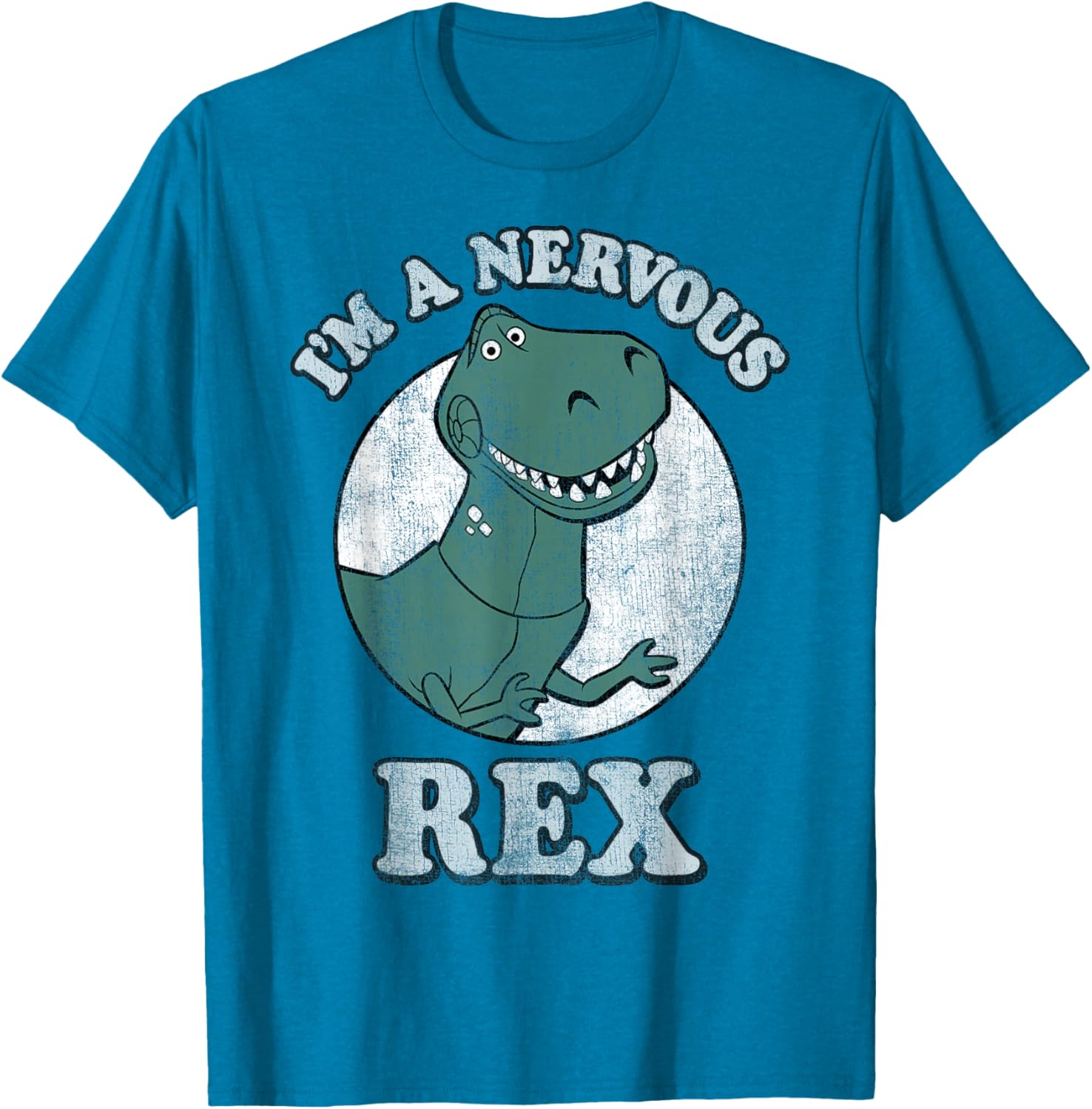 Disney Pixar Toy Story I'm A Nervous Rex Dinosaur Graphic T-Shirt - 3