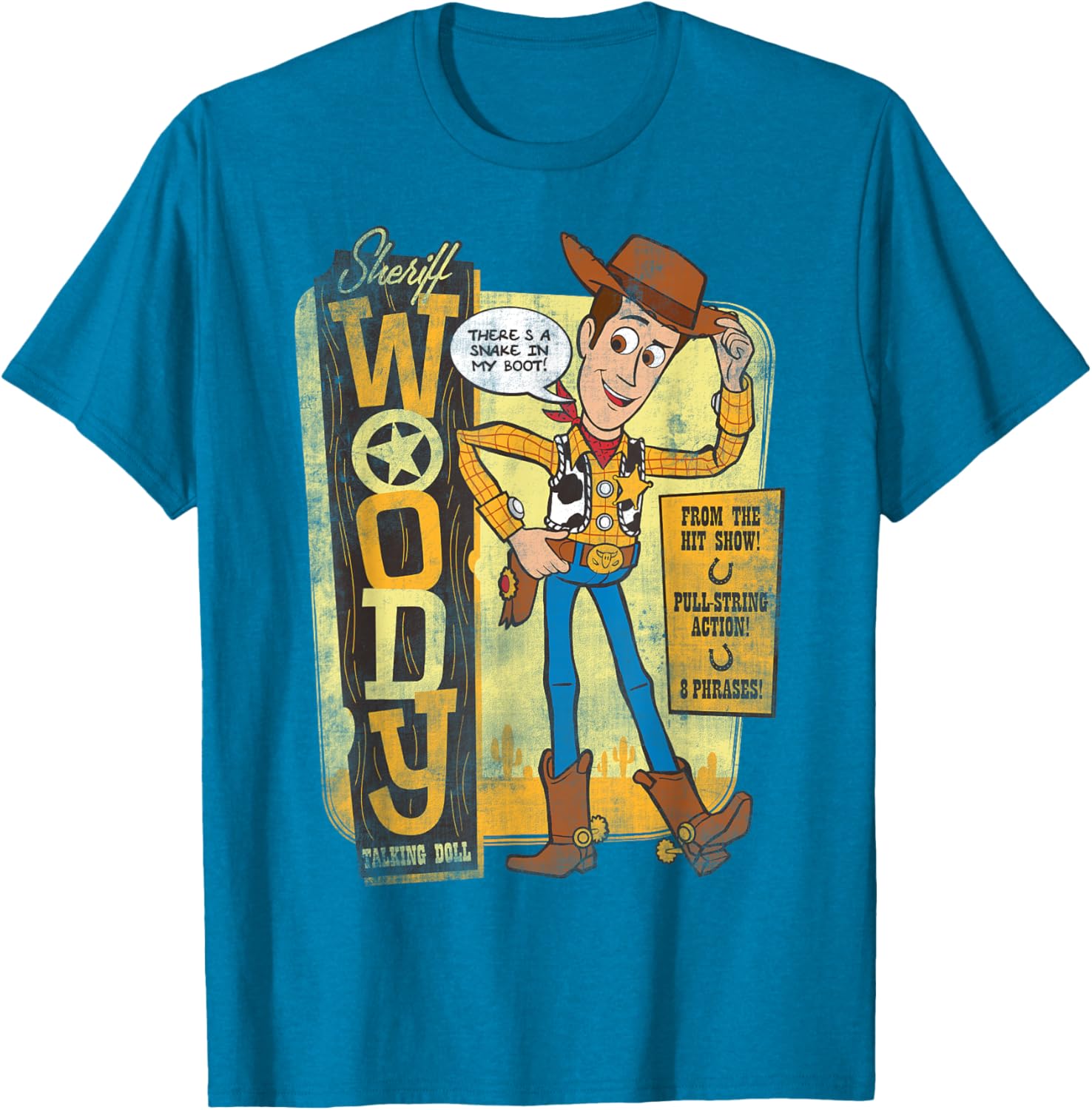 Disney Pixar Toy Story Sheriff Woody Talking Doll T-Shirt for Kids - 6