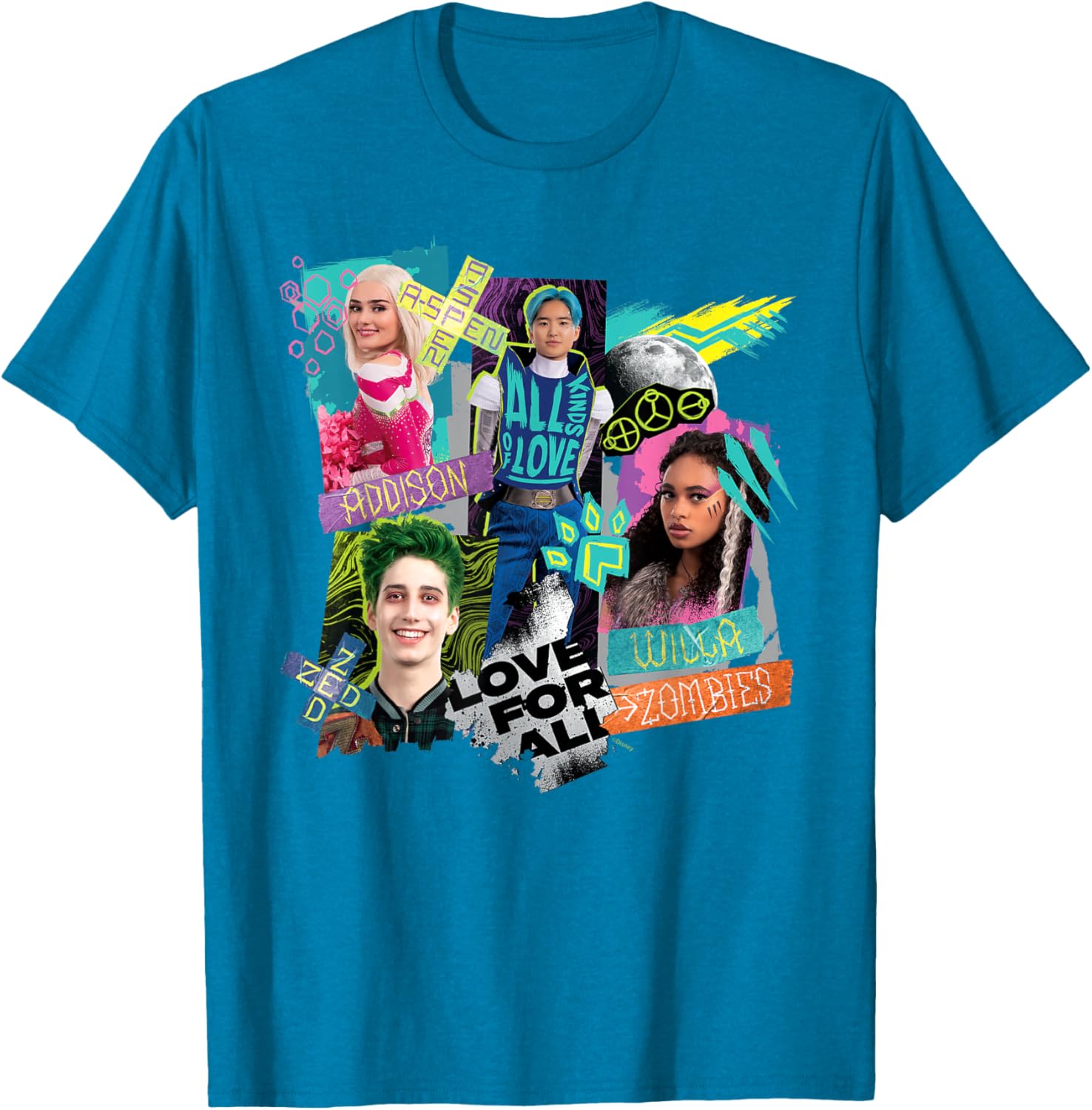 Disney Channel Zombies 3 Love for All T-Shirt for Kids and Teens - 15