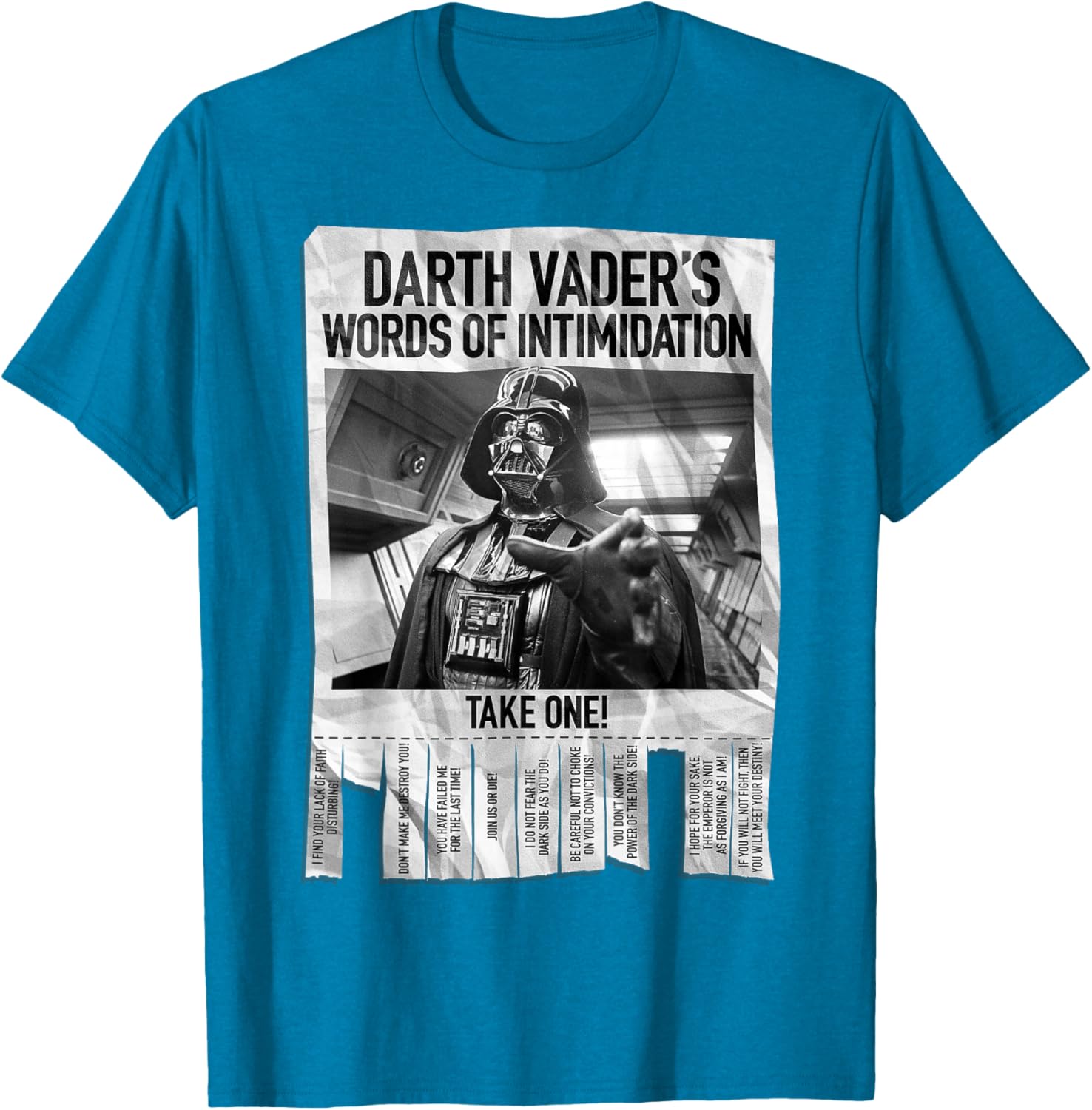 Darth Vader Intimidation Poster T-Shirt for Star Wars Fans - 2