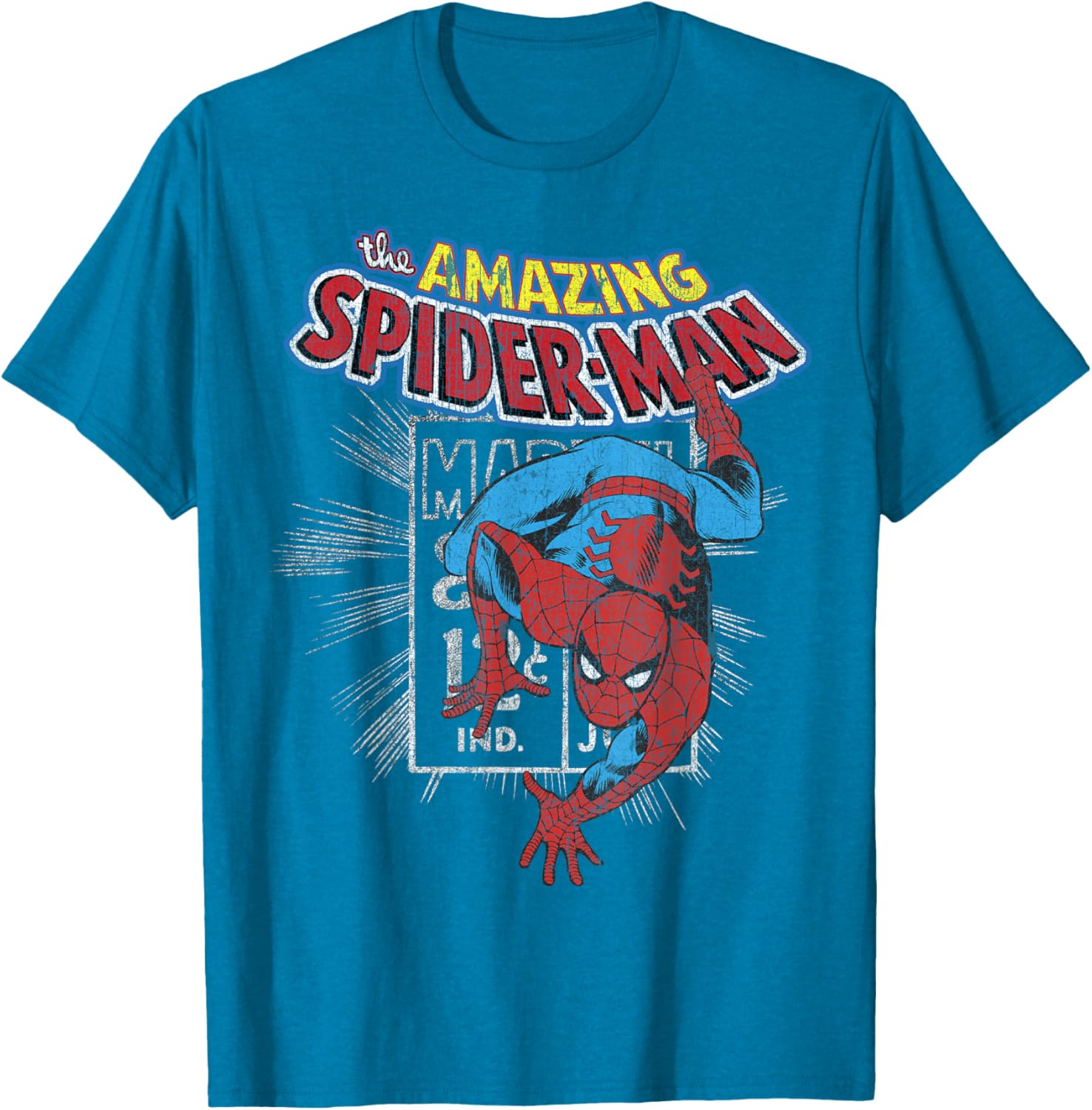 Marvel Amazing Spider-Man Vintage Comic Poster T-Shirt for Fans - 7