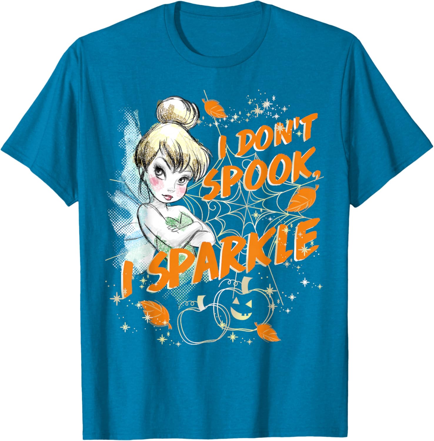 Disney Peter Pan Tinkerbell Halloween Sparkle T-Shirt for Women and Kids - 5