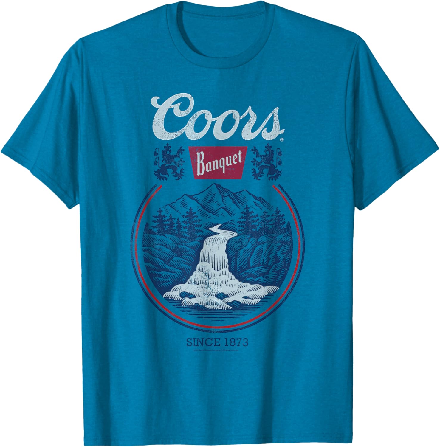 Coors Banquet Classic Circle Logo Beer Scene T-Shirt for Men and Women - 5