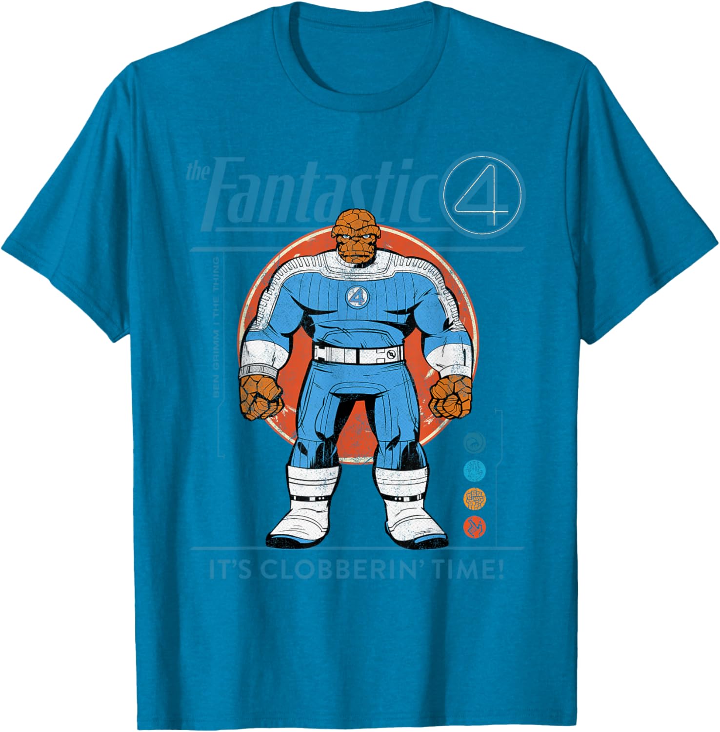 Marvel Fantastic Four The Thing Retro T-Shirt for Fans of Classic Comics - 15