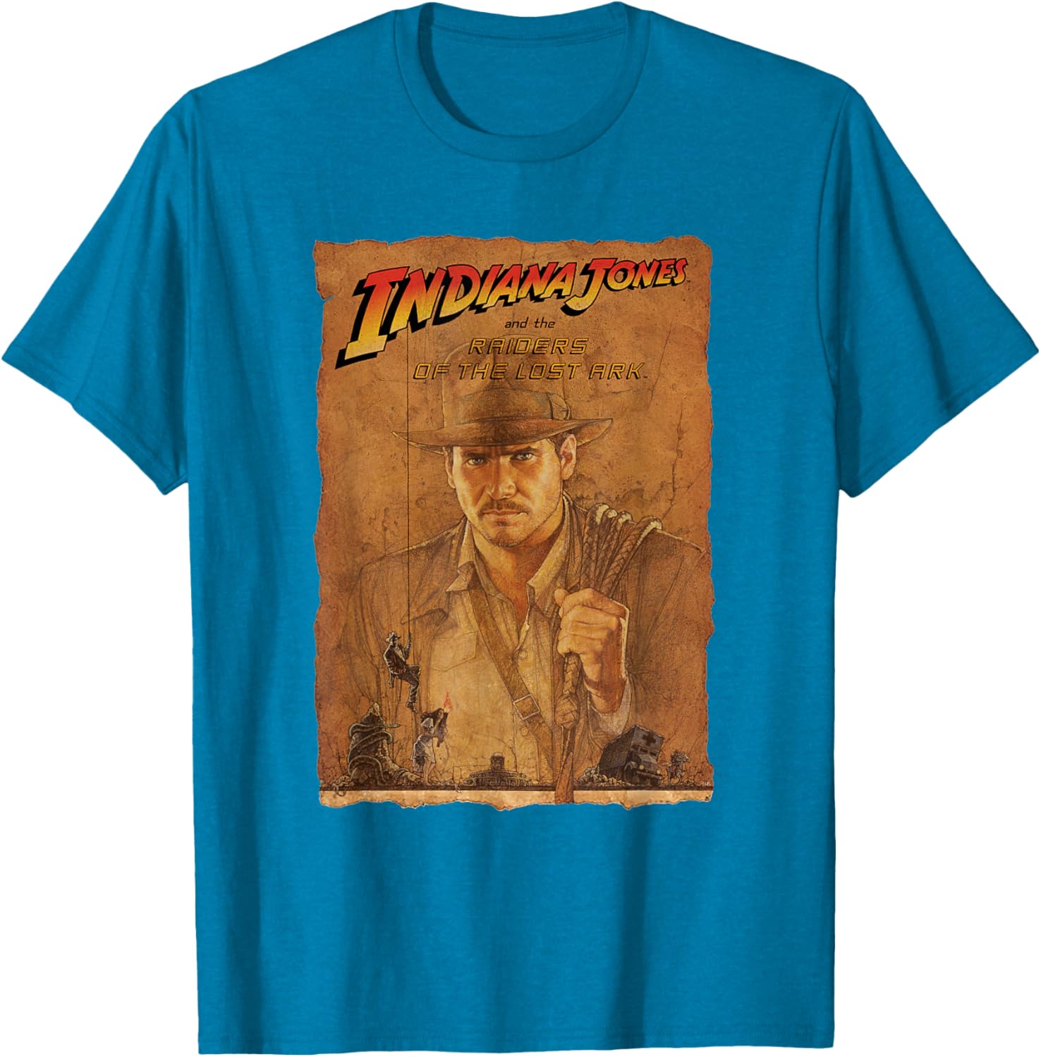 Indiana Jones Raiders of the Lost Ark Poster Art T-Shirt for Fans - 1
