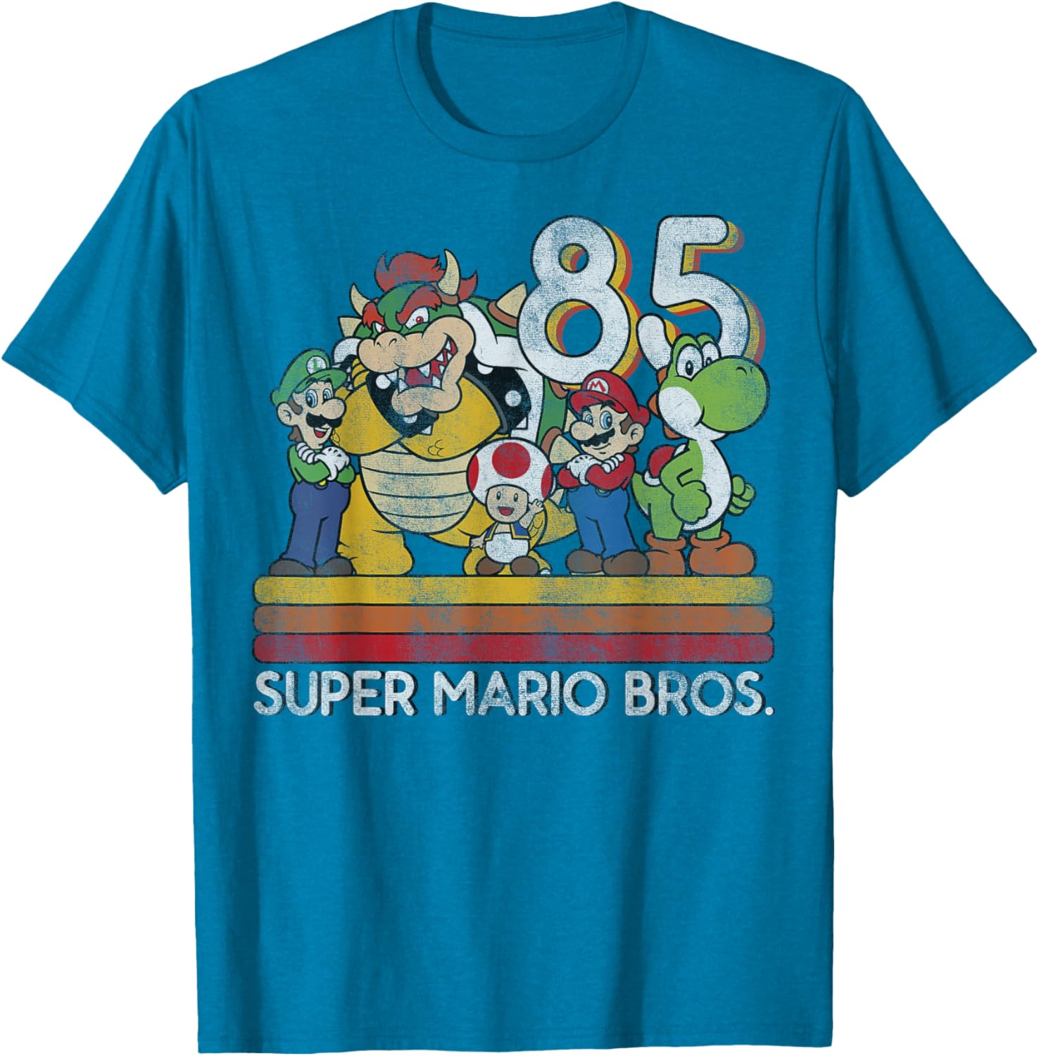 Nintendo Super Mario Retro Character T-Shirt for Gaming Fans - 4